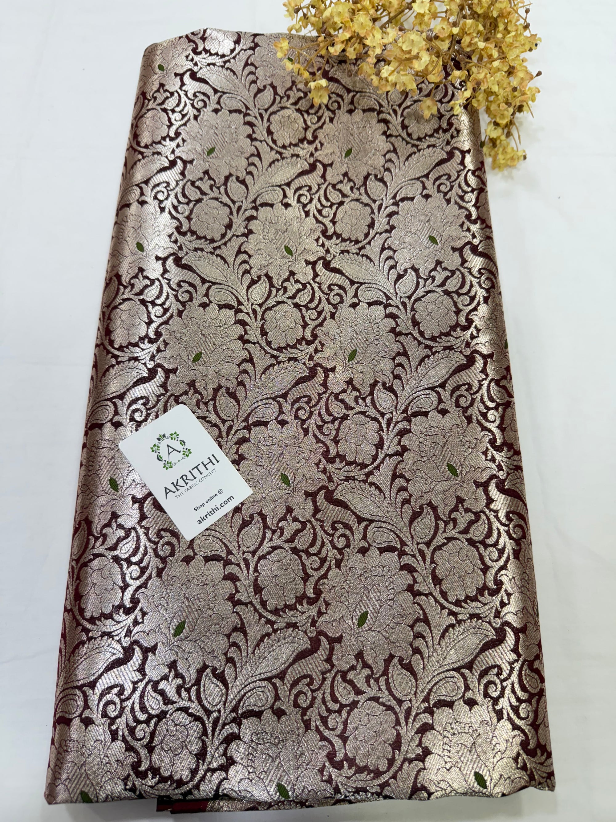 Pure Banarasi brocade fabric