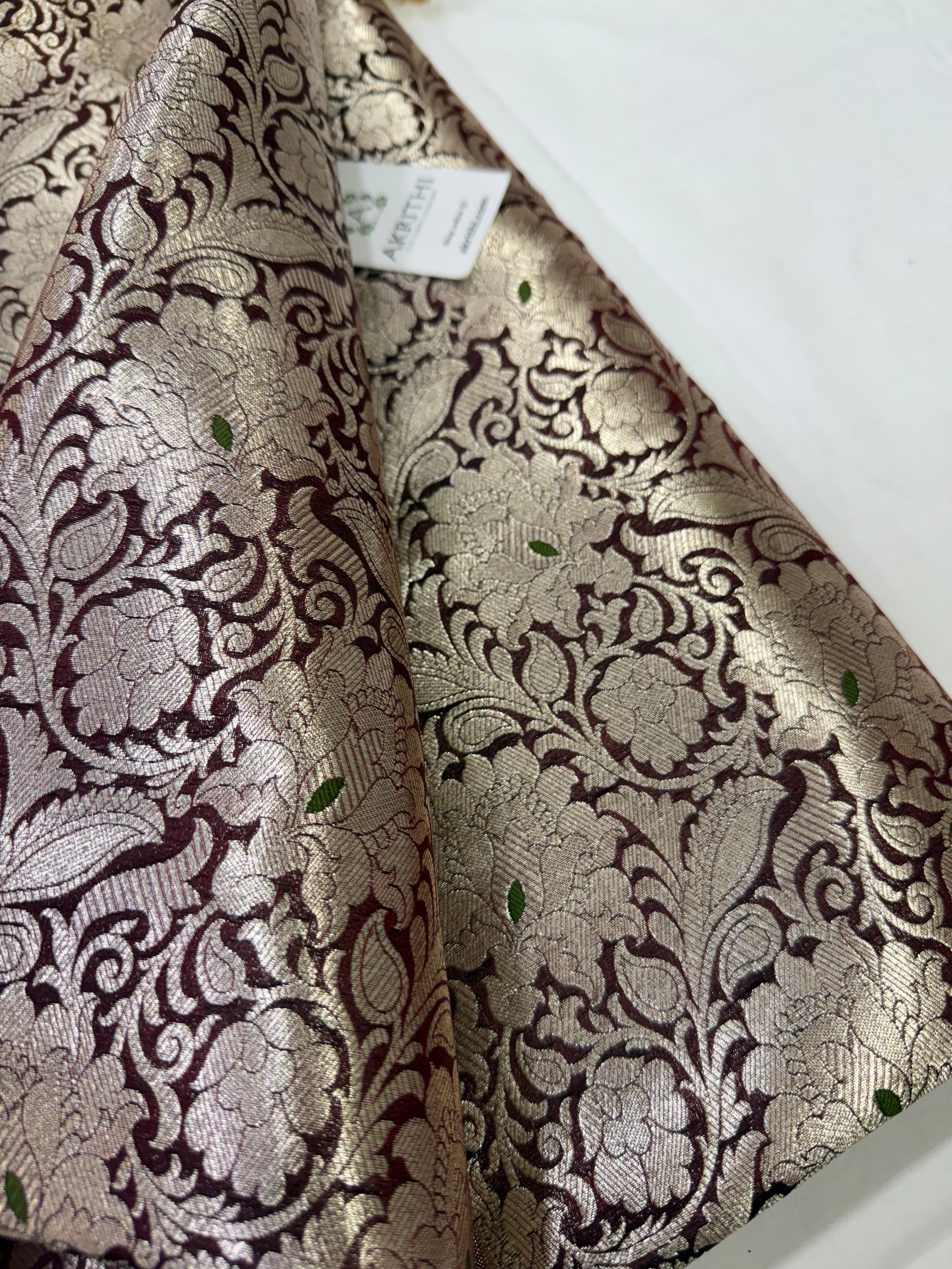 Pure Banarasi brocade fabric