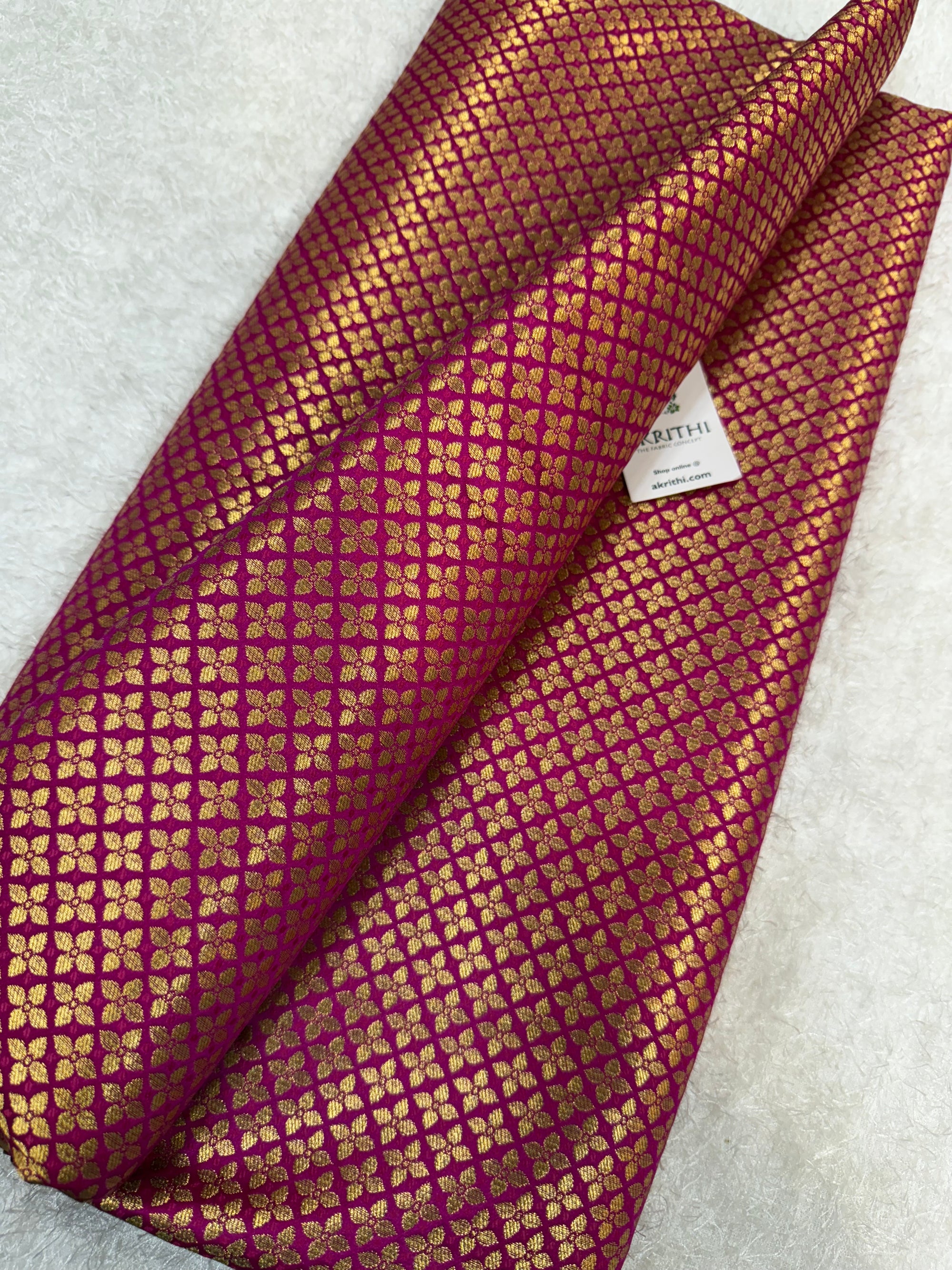 Pure Banarasi brocade fabric