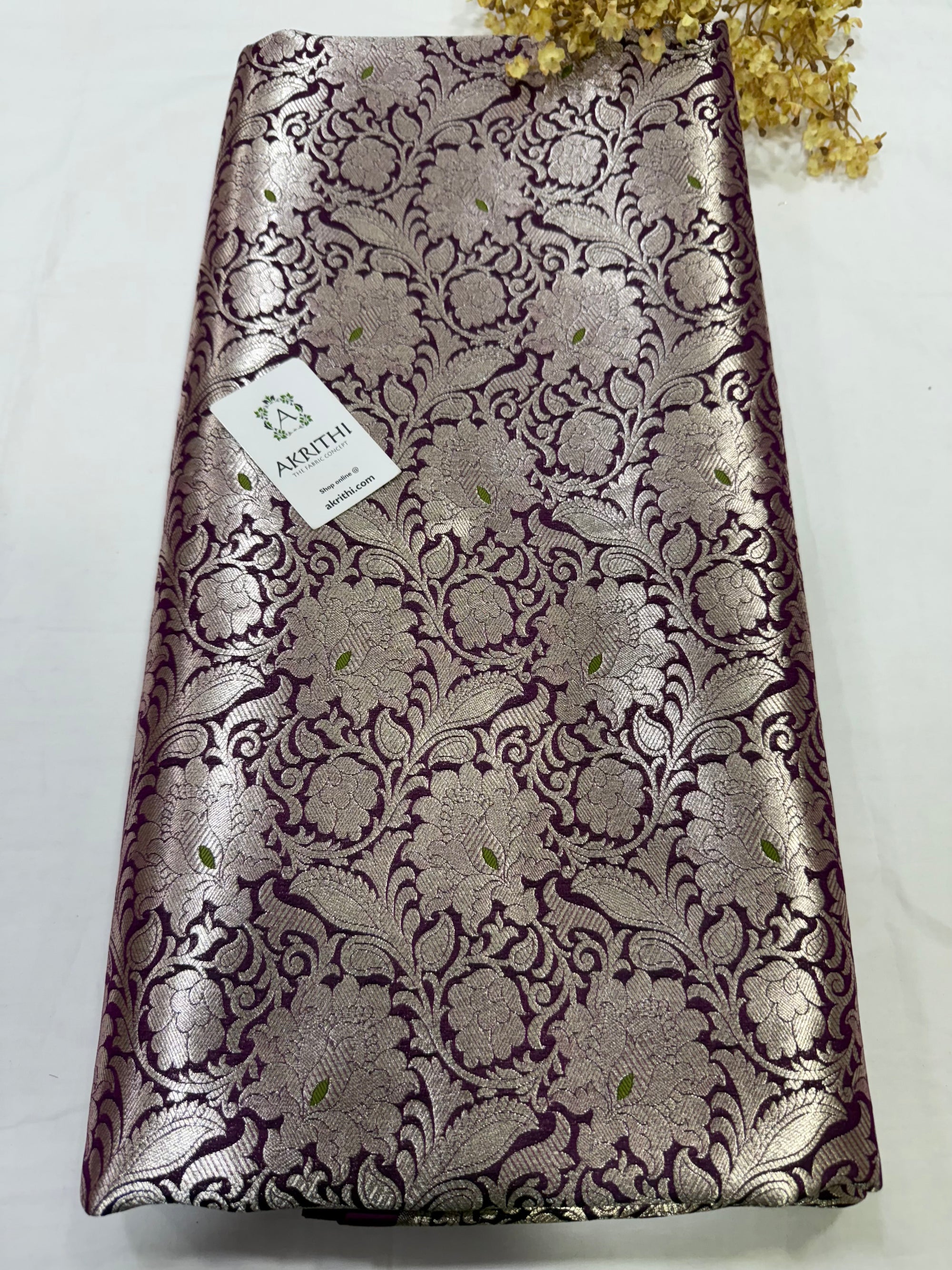 Pure Banarasi brocade fabric
