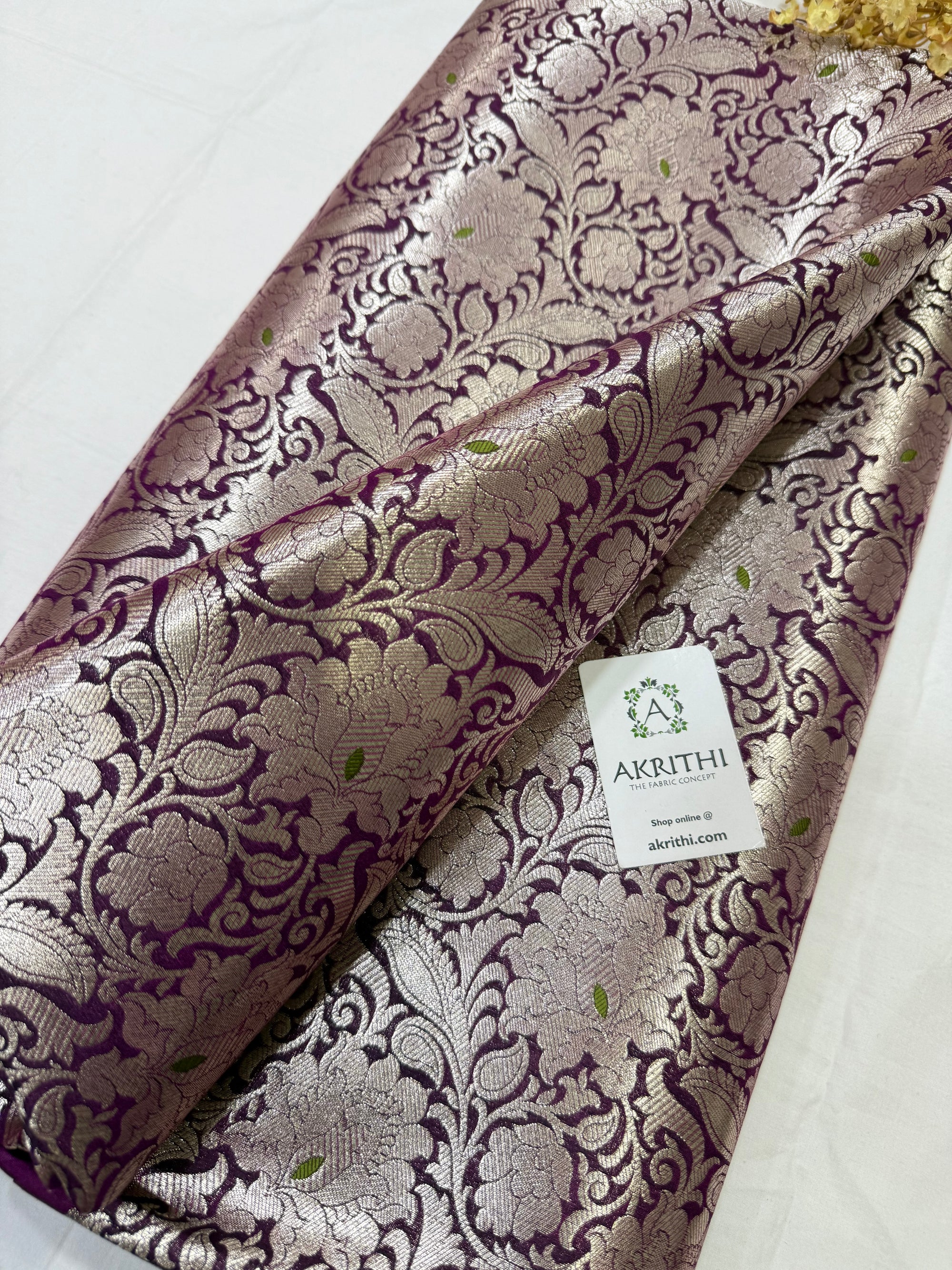 Pure Banarasi brocade fabric