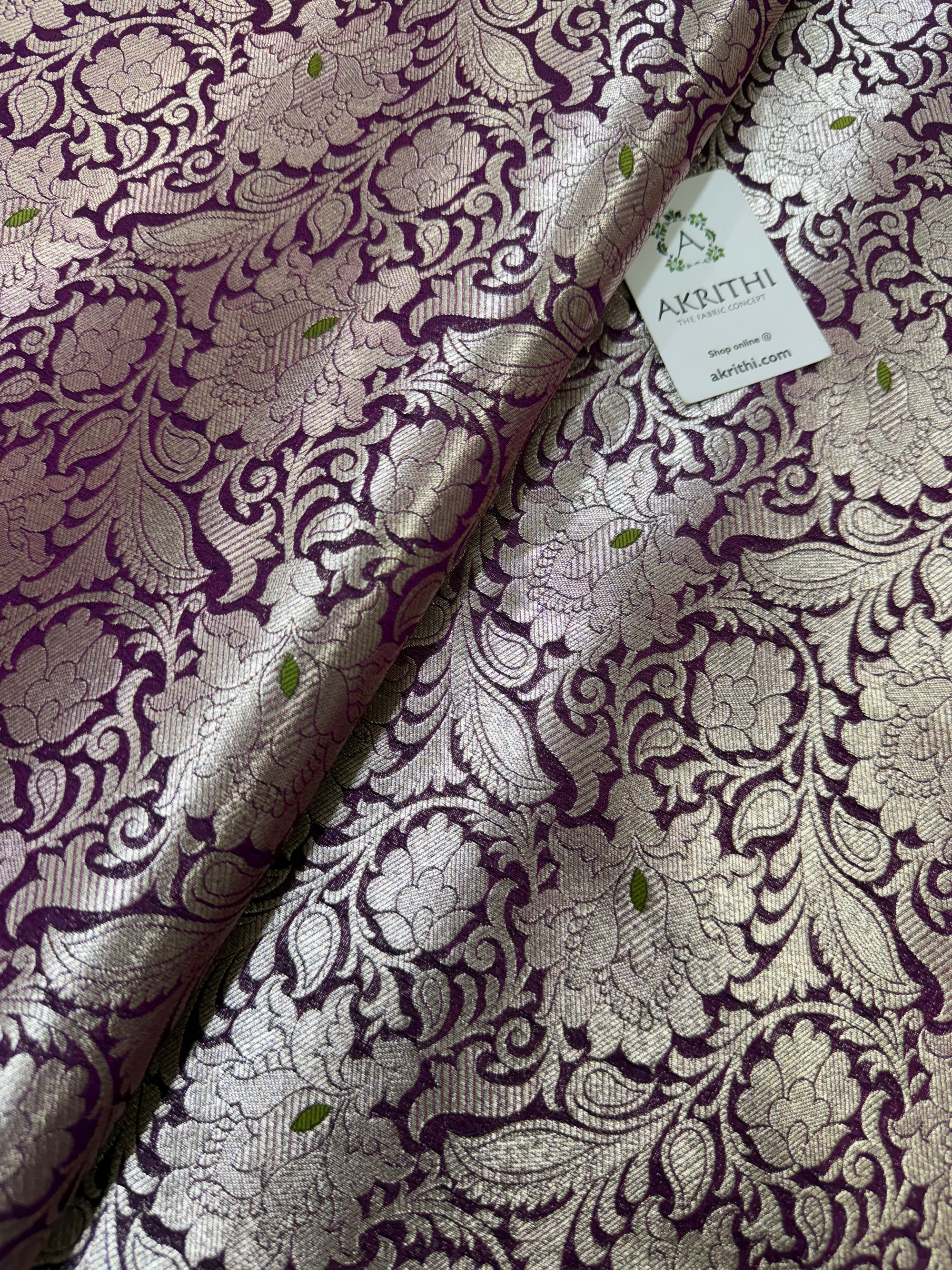 Pure Banarasi brocade fabric