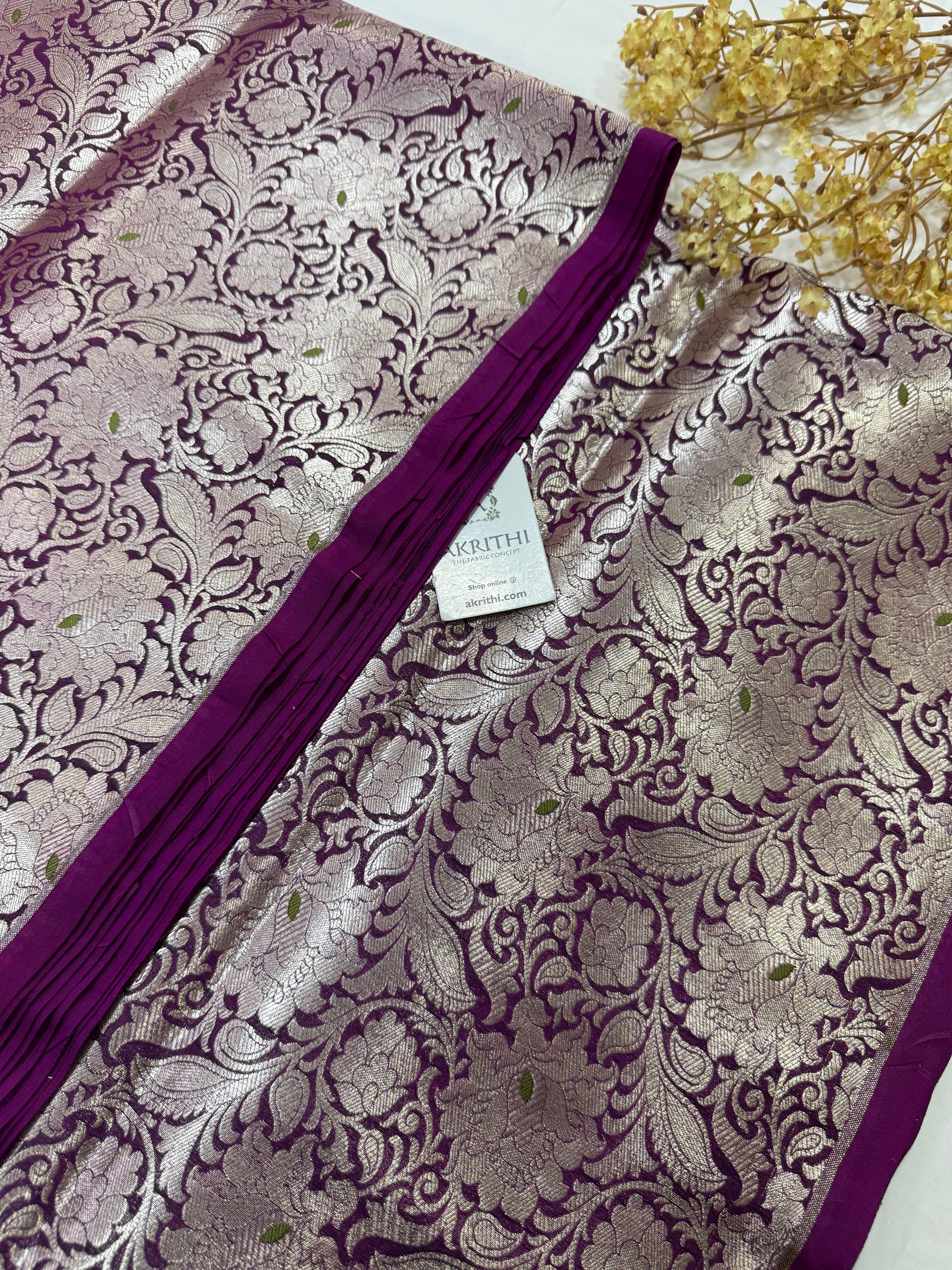 Pure Banarasi brocade fabric
