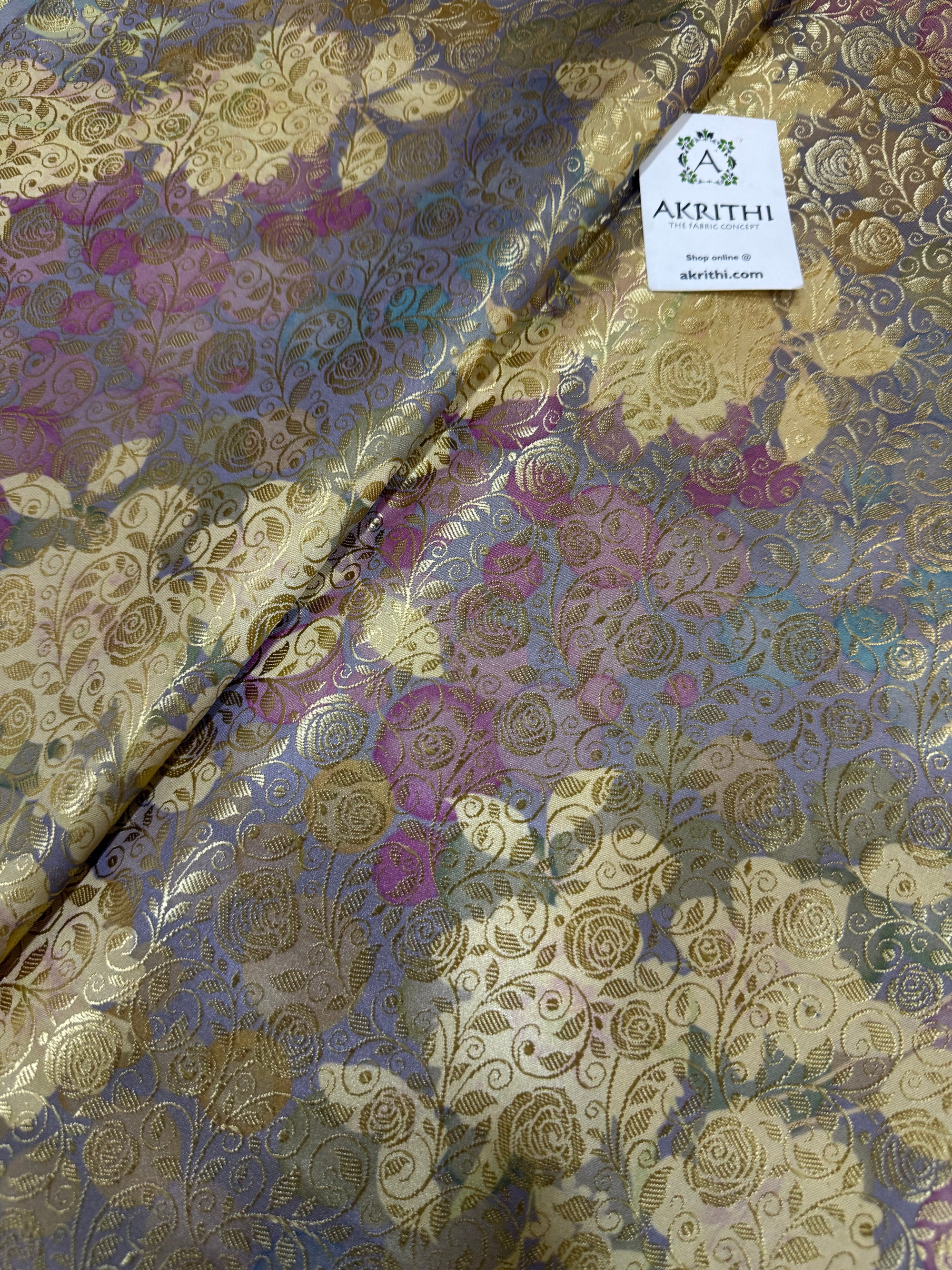 Soft silk Pure Banarasi brocade fabric