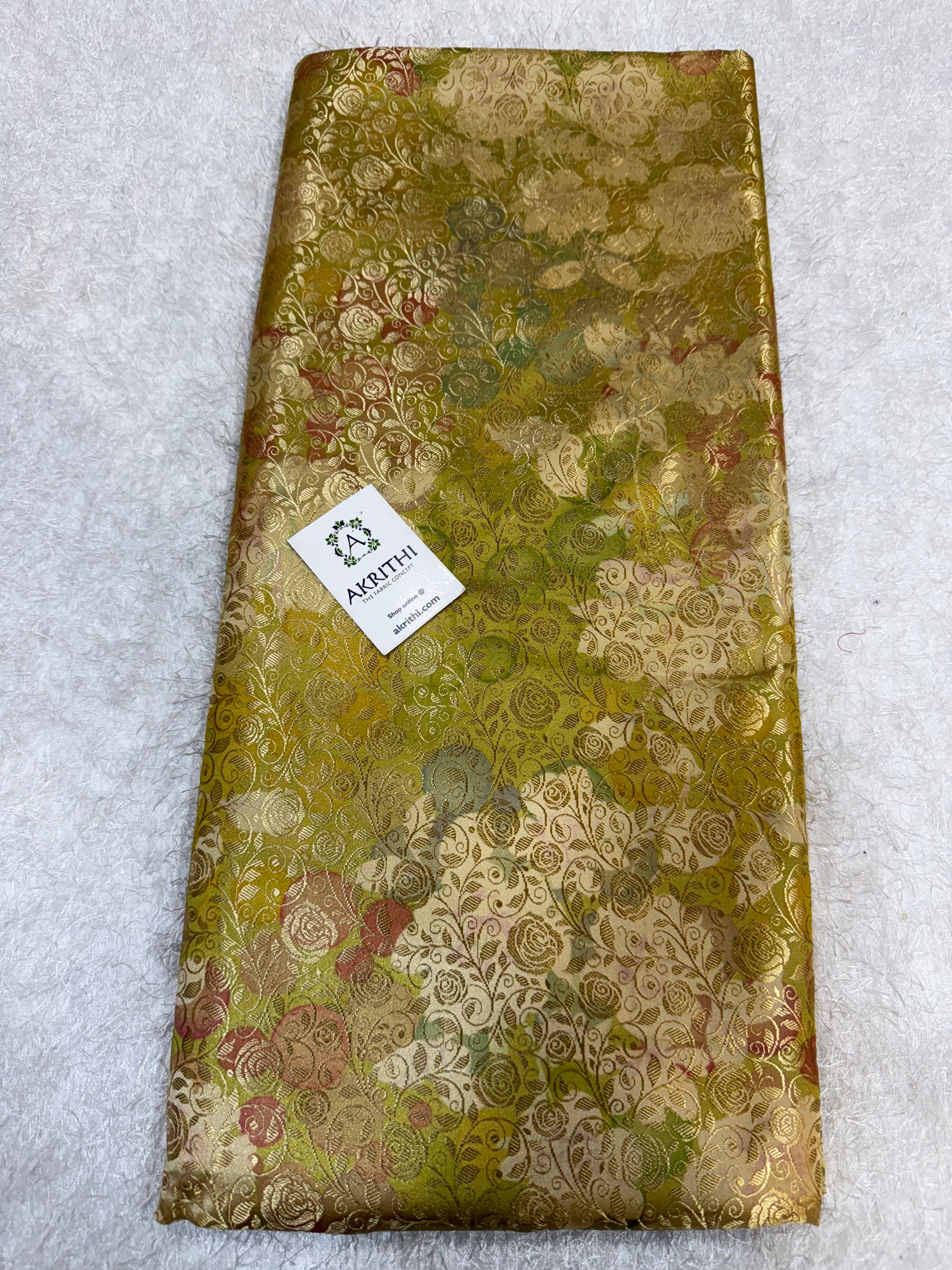 Soft silk Pure Banarasi brocade fabric
