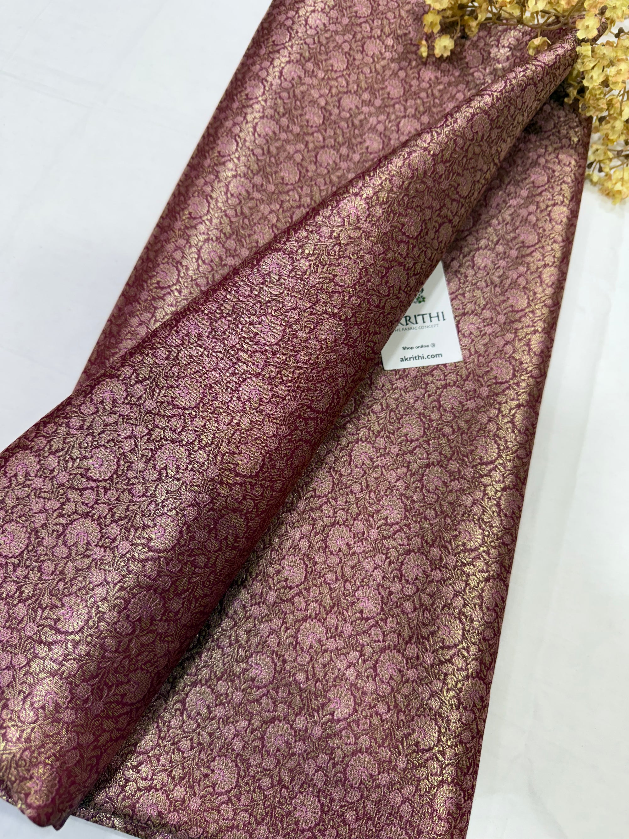 Pure Banarasi brocade fabric