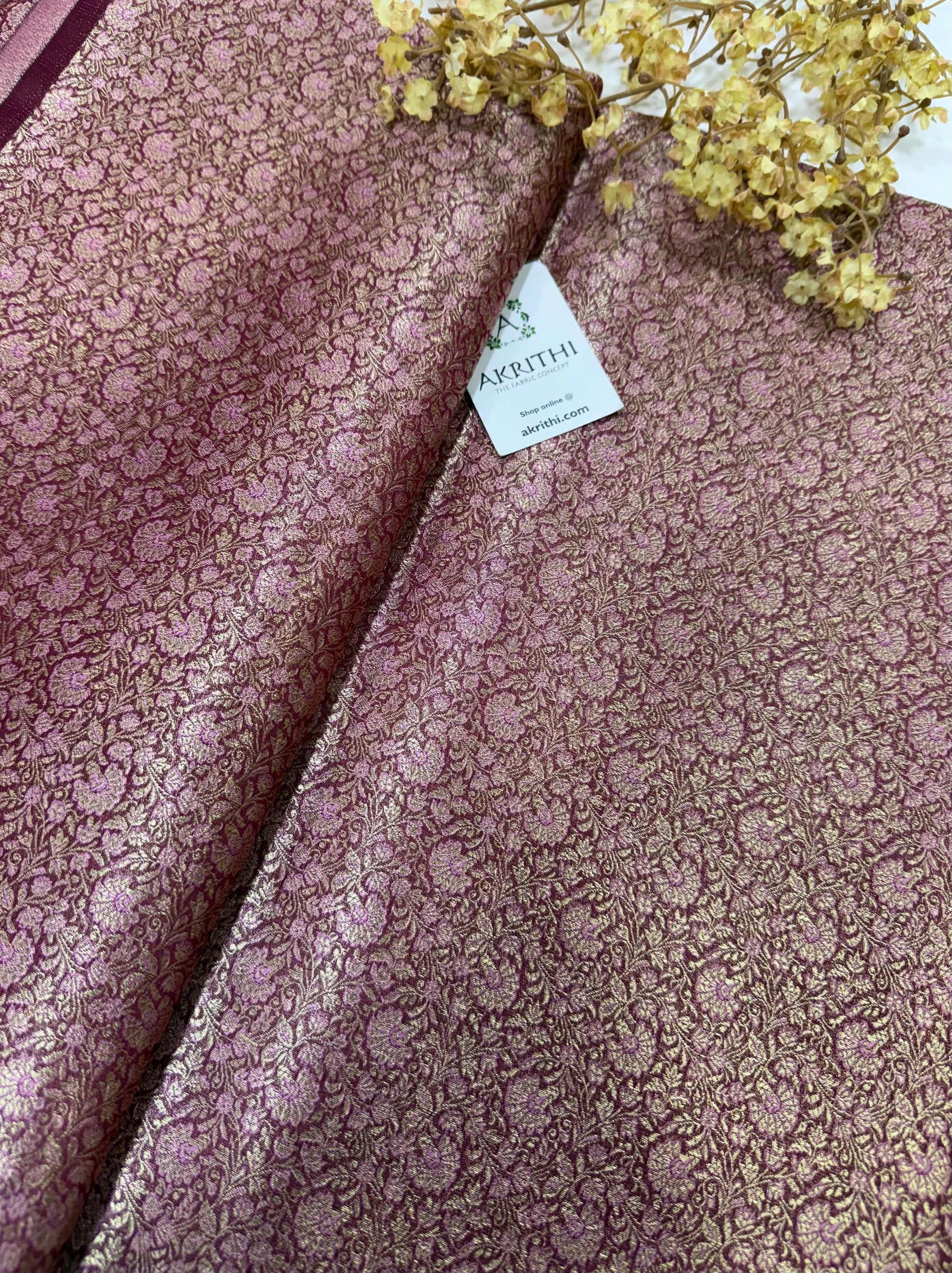 Pure Banarasi brocade fabric