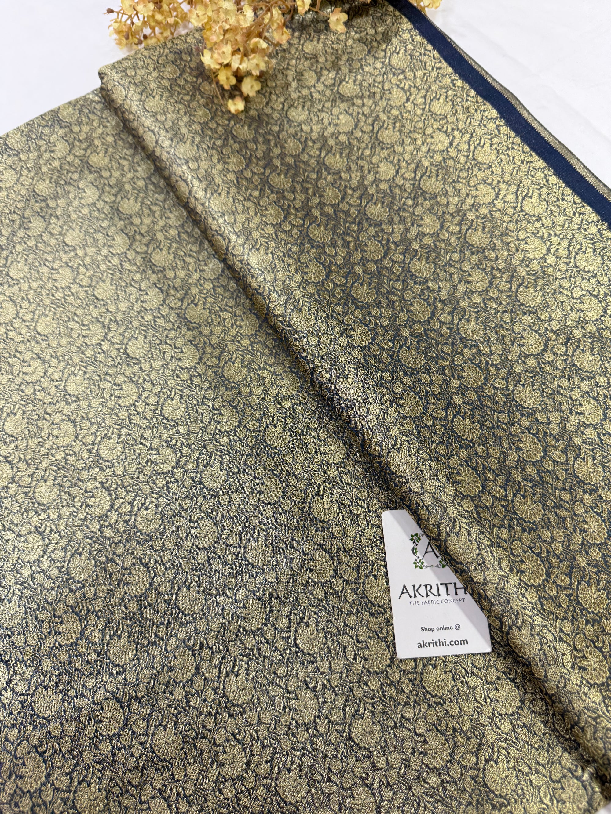 Pure Banarasi brocade fabric