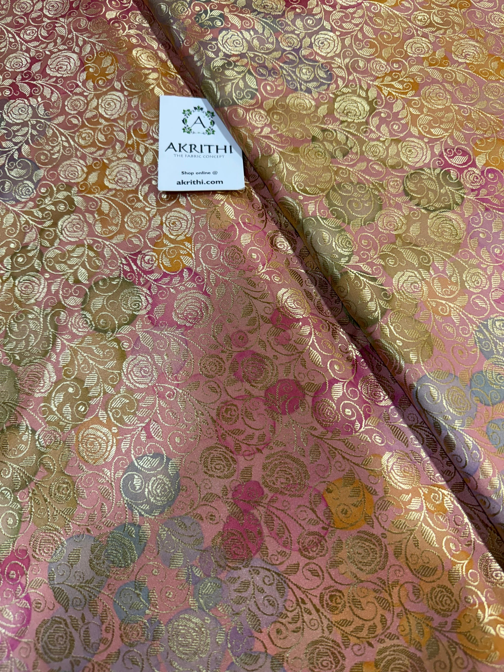 Soft silk Pure Banarasi brocade fabric