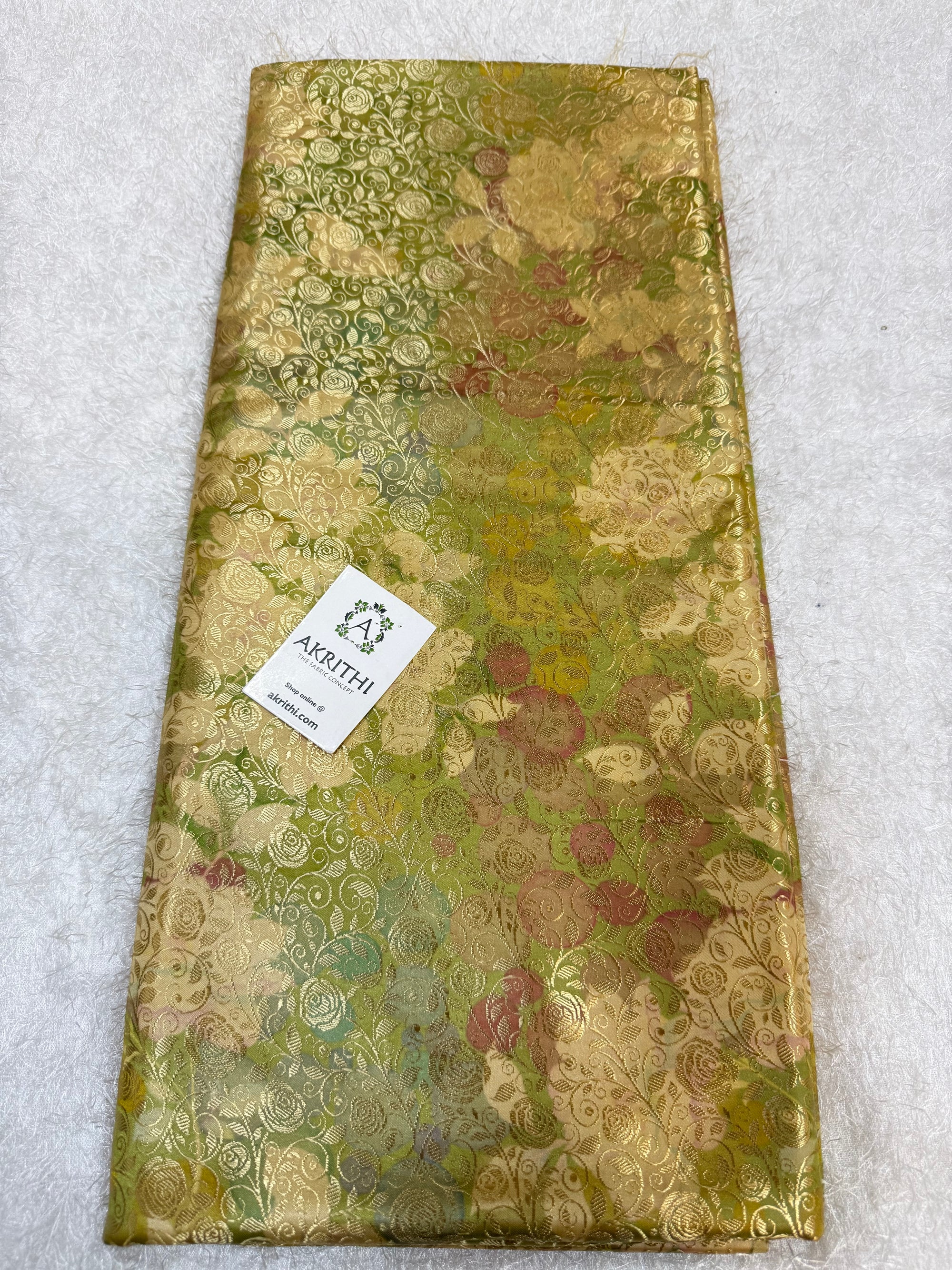 Soft silk Pure Banarasi brocade fabric