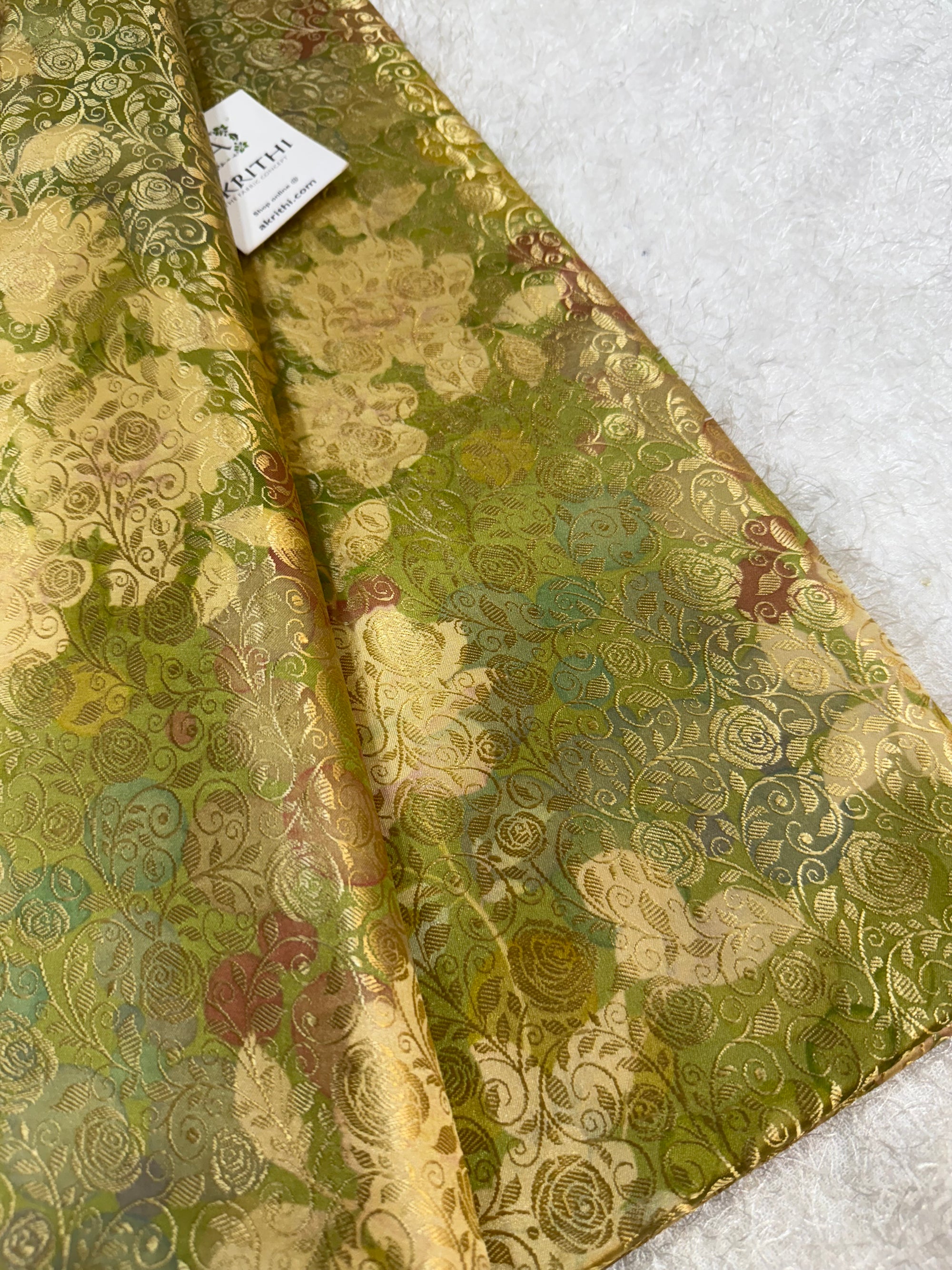 Soft silk Pure Banarasi brocade fabric