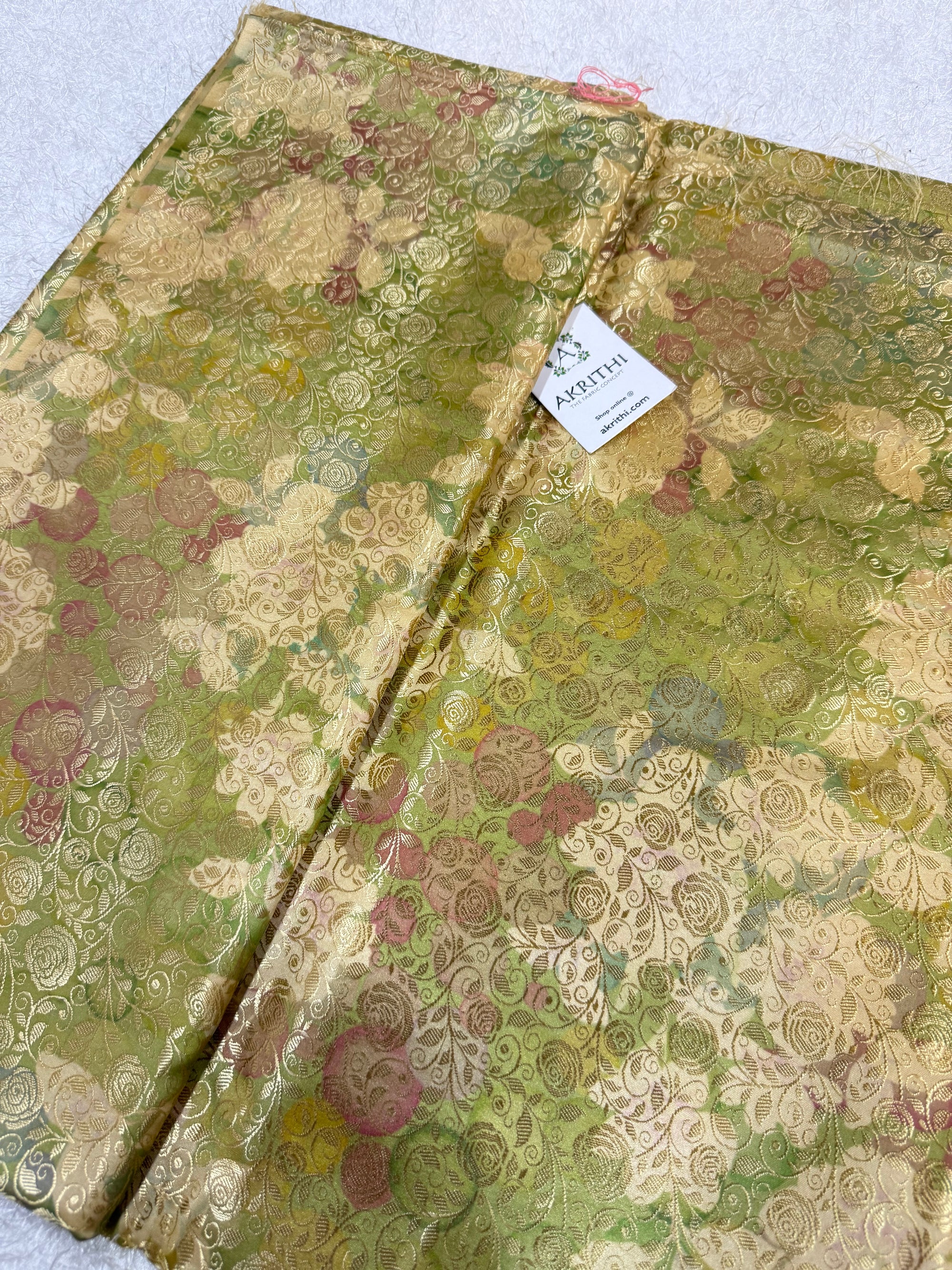 Soft silk Pure Banarasi brocade fabric