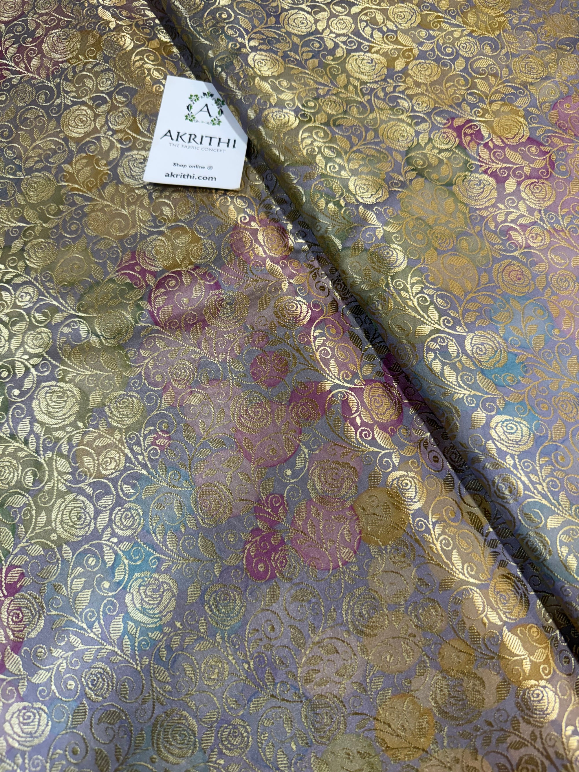 Soft silk Pure Banarasi brocade fabric