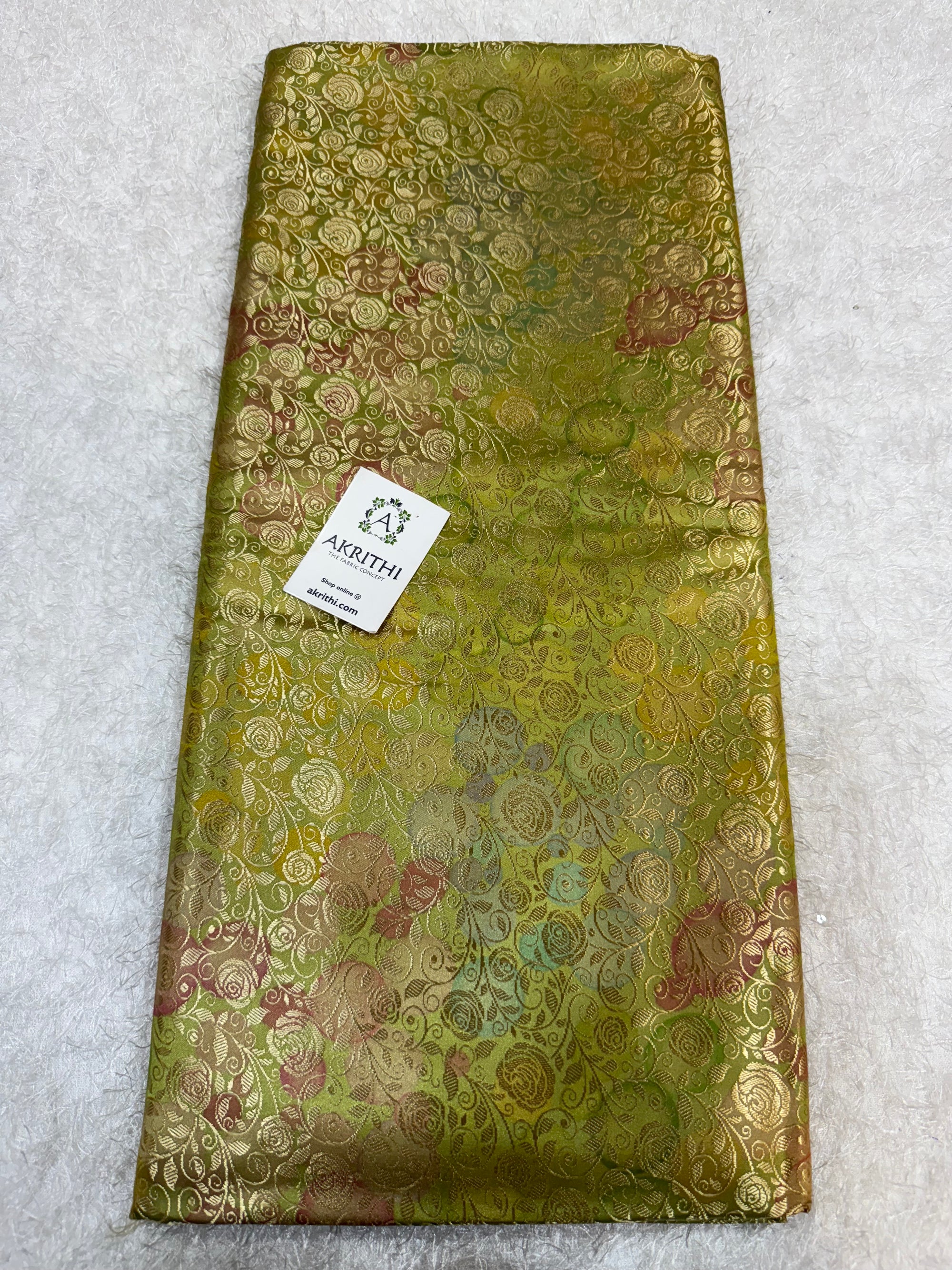 Soft silk Pure Banarasi brocade fabric