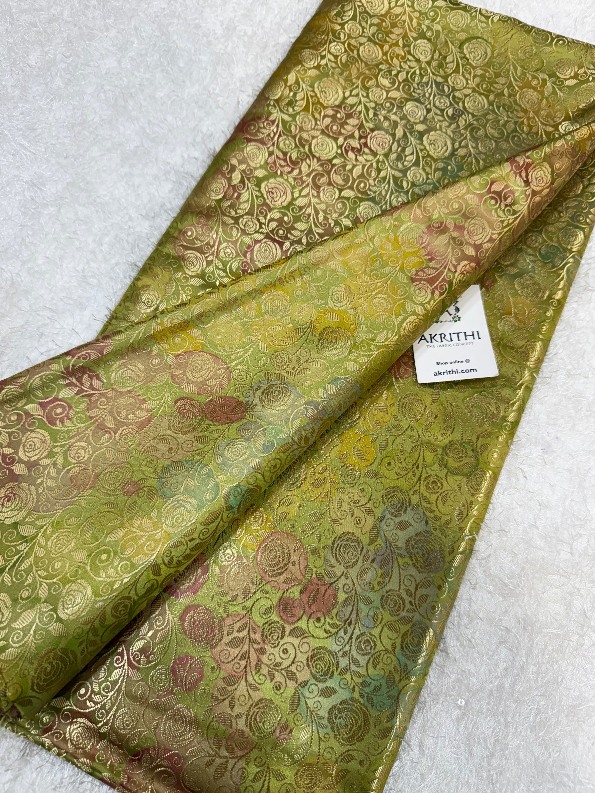 Soft silk Pure Banarasi brocade fabric