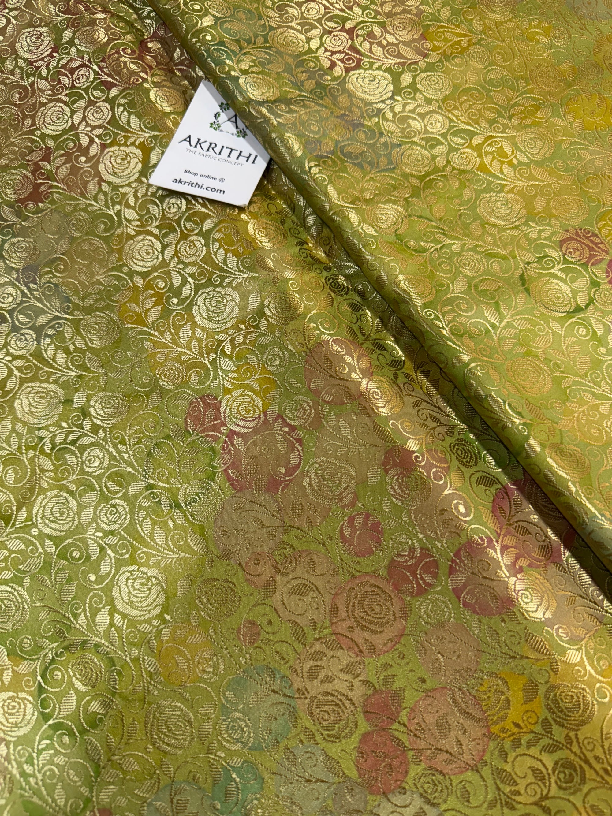 Soft silk Pure Banarasi brocade fabric