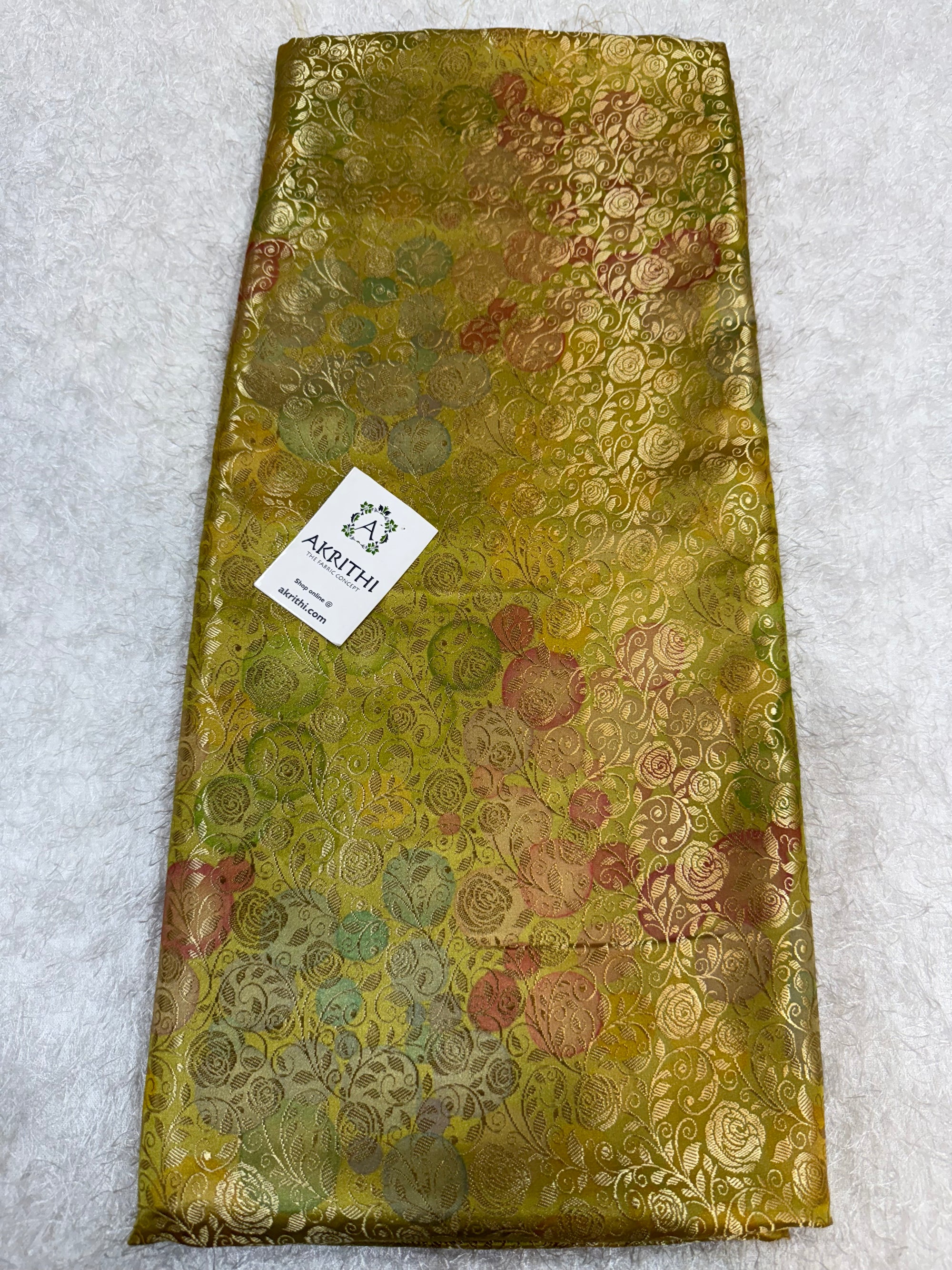 Soft silk Pure Banarasi brocade fabric