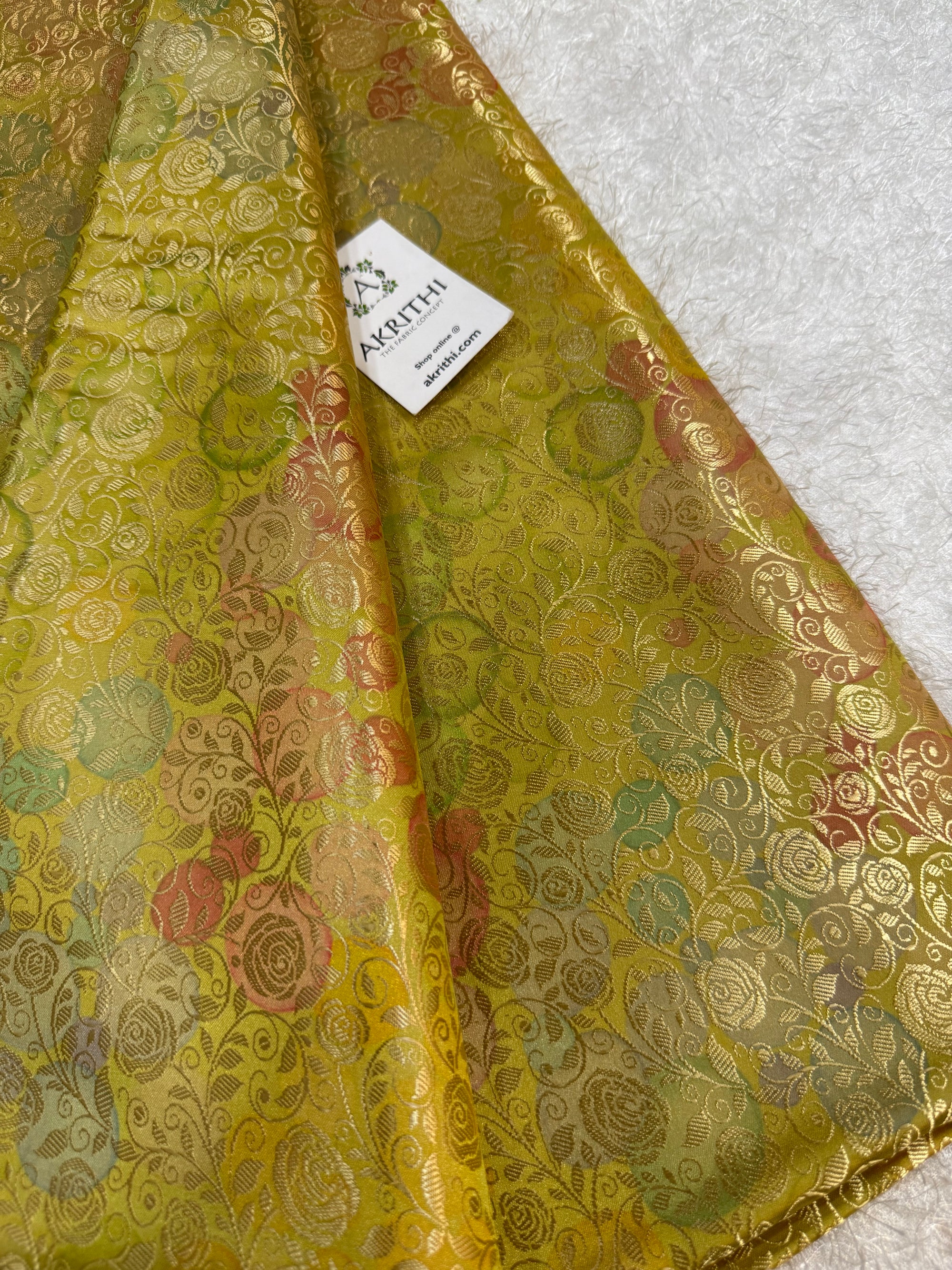 Soft silk Pure Banarasi brocade fabric