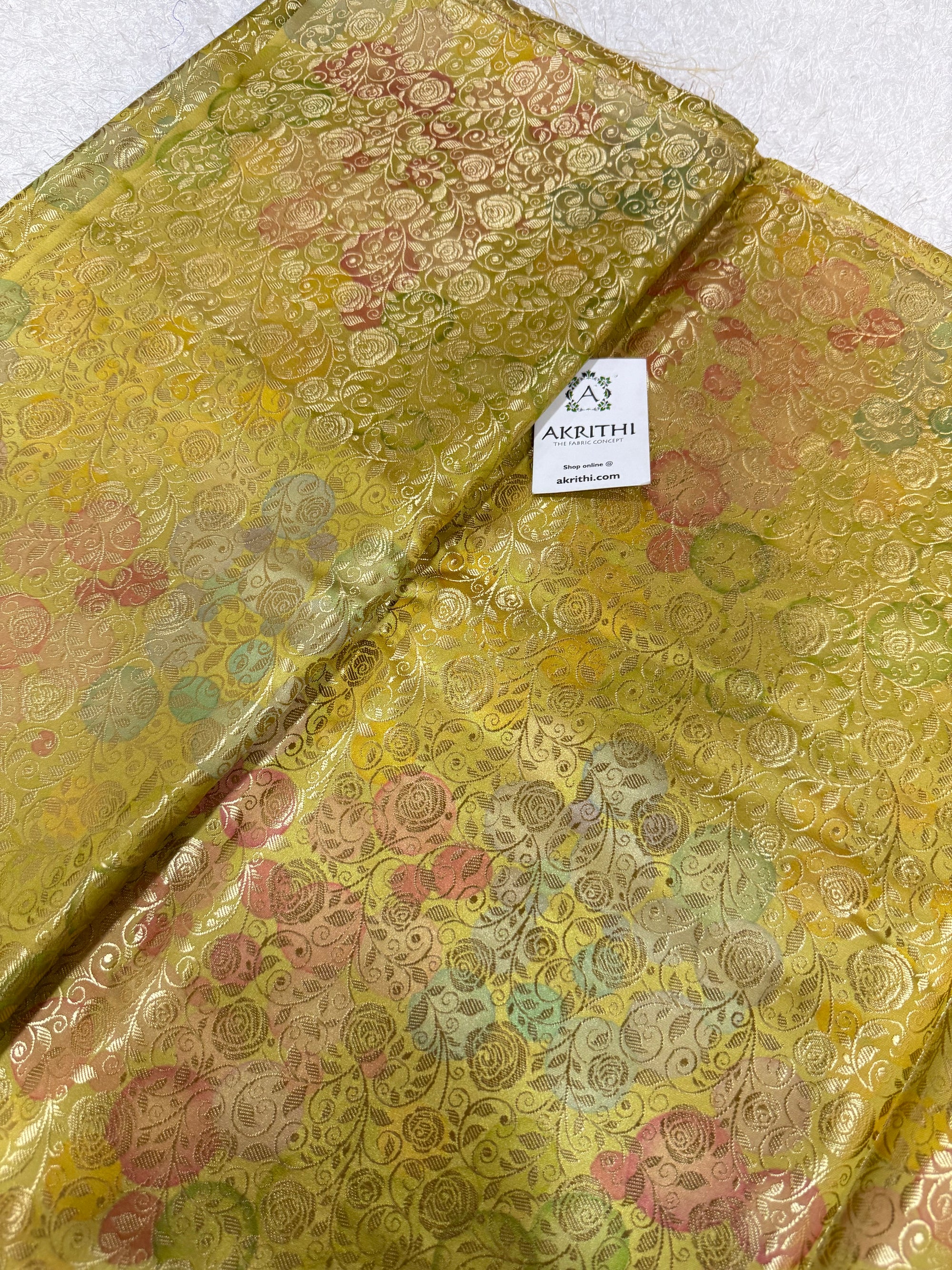 Soft silk Pure Banarasi brocade fabric