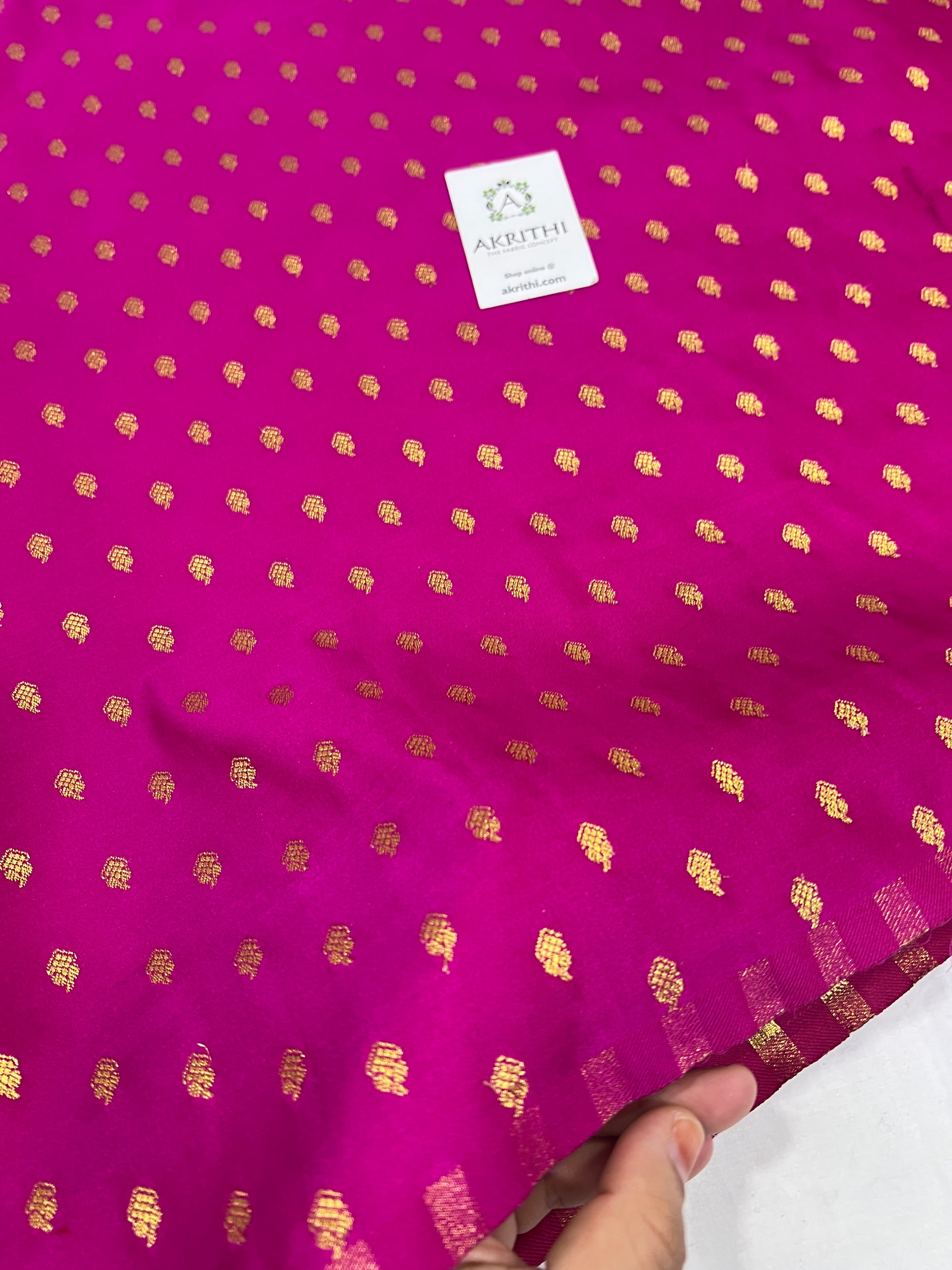 Pure Banarasi brocade butti fabric
