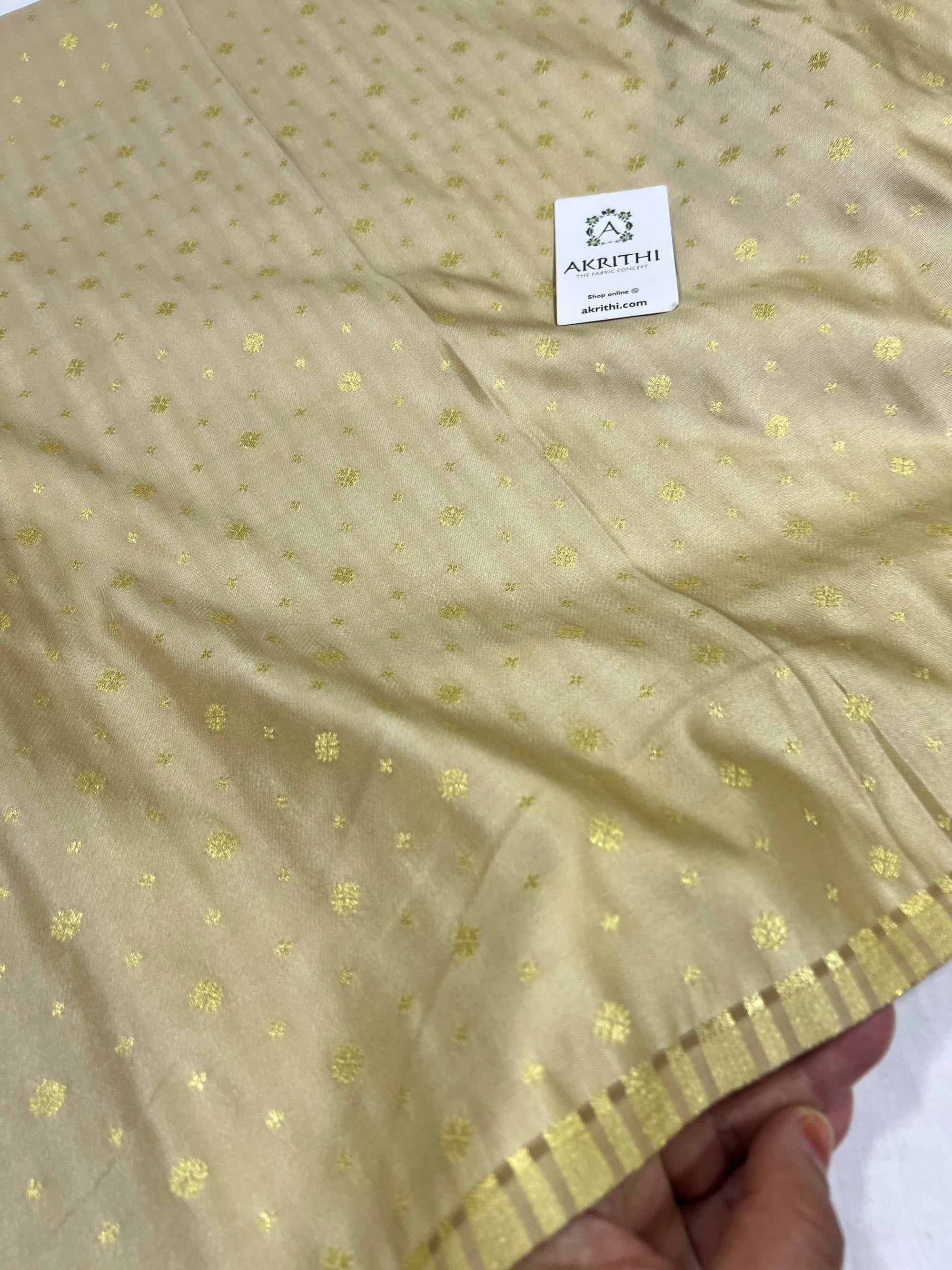 Pure Banarasi brocade butti fabric