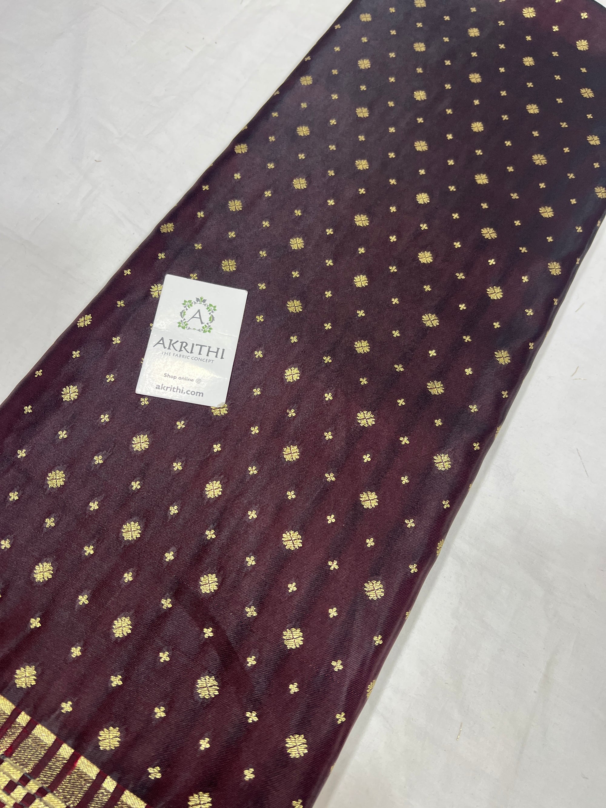 Pure Banarasi brocade butti fabric