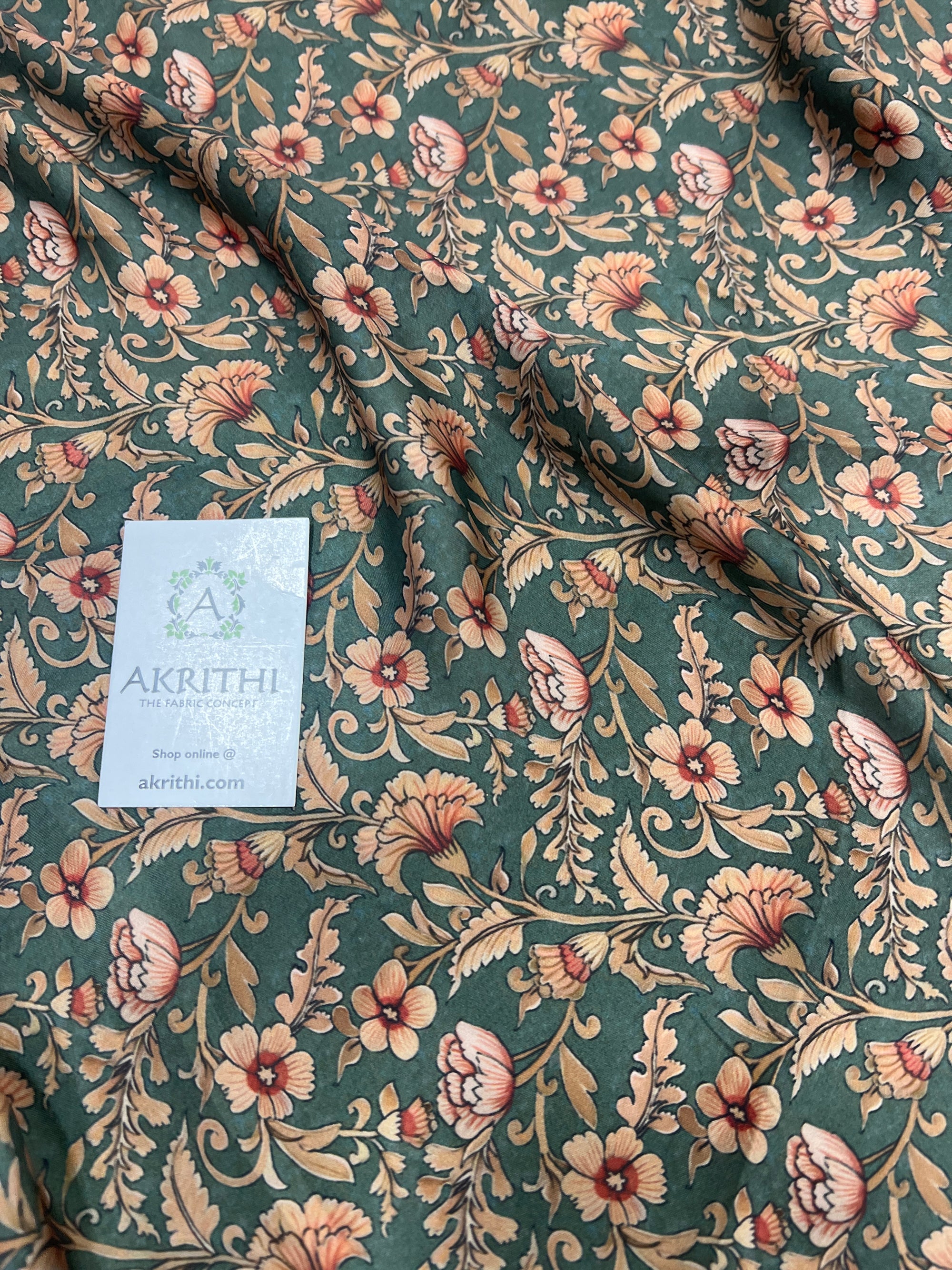 Digital printed modal satin fabric