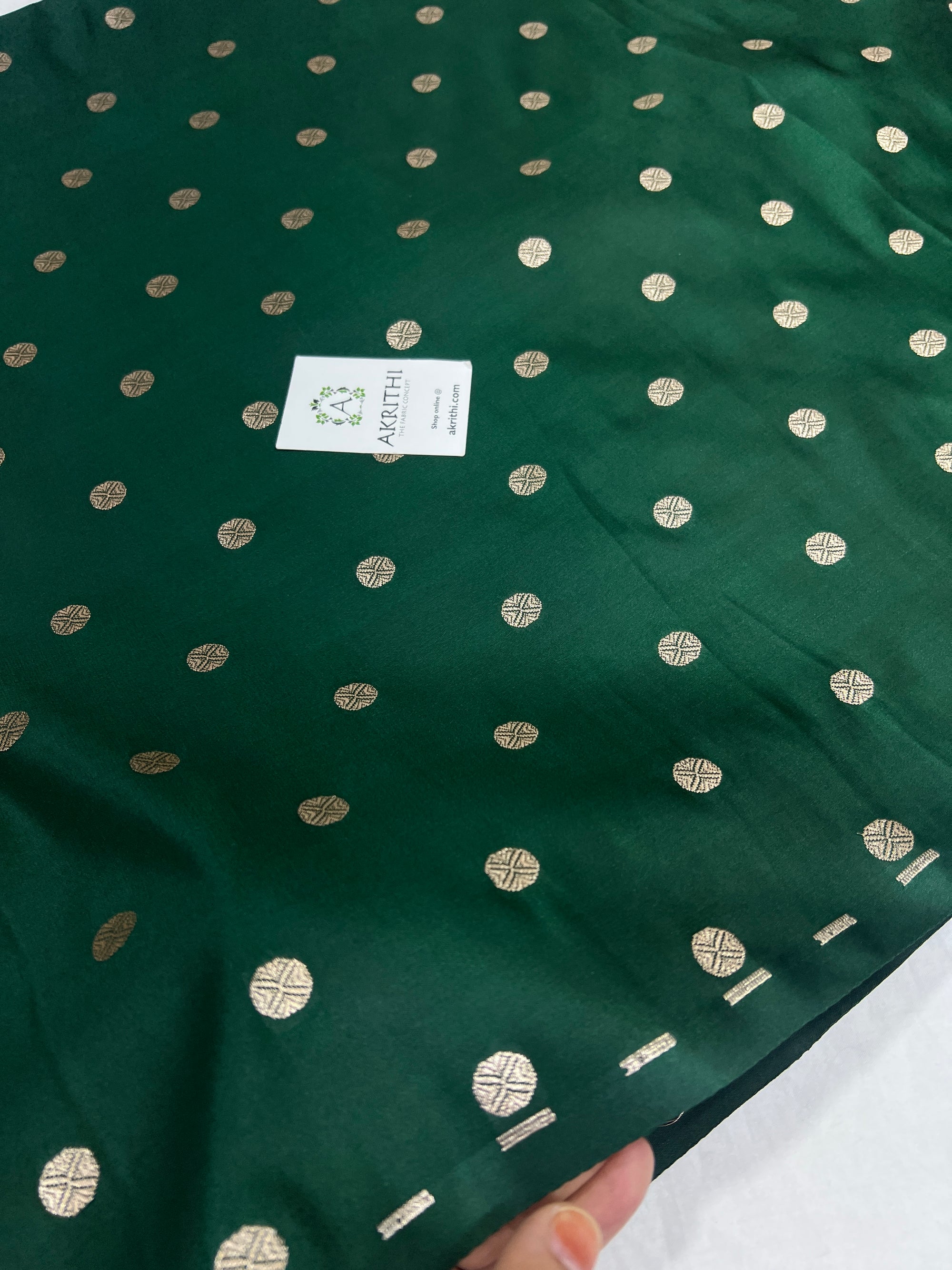 Pure Banarasi brocade butti fabric