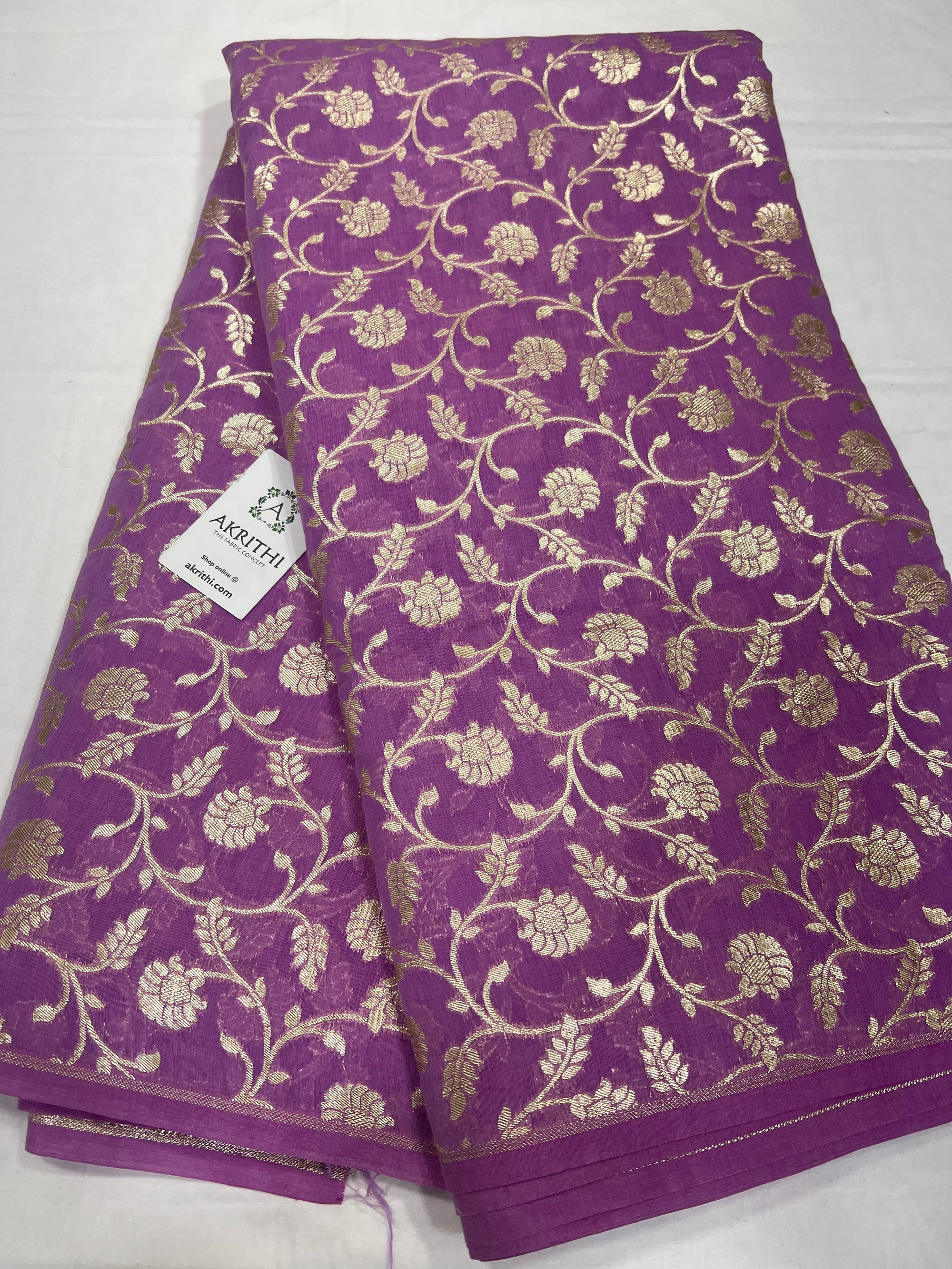 Banarasi chanderi fabric
