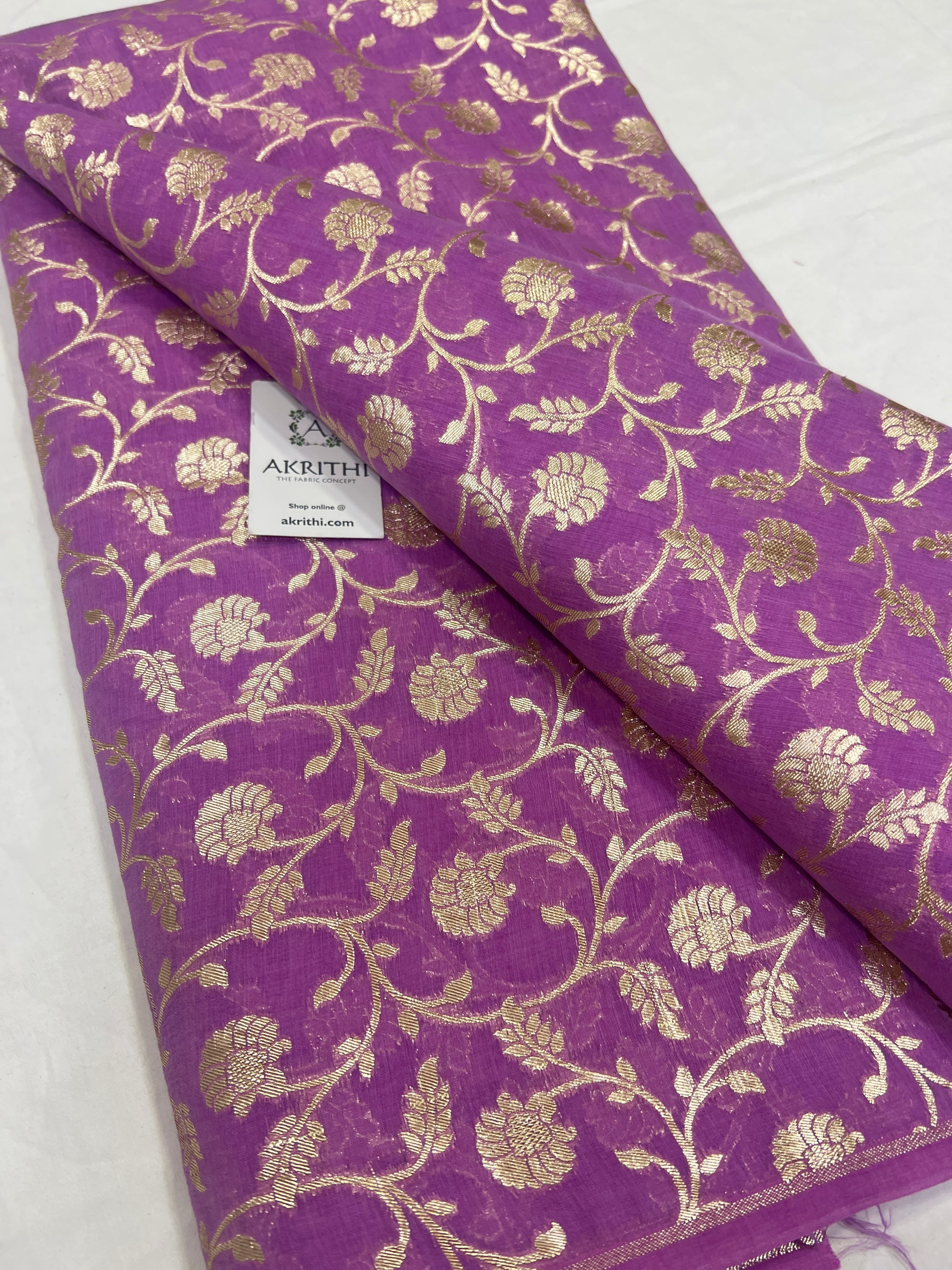 Banarasi chanderi fabric