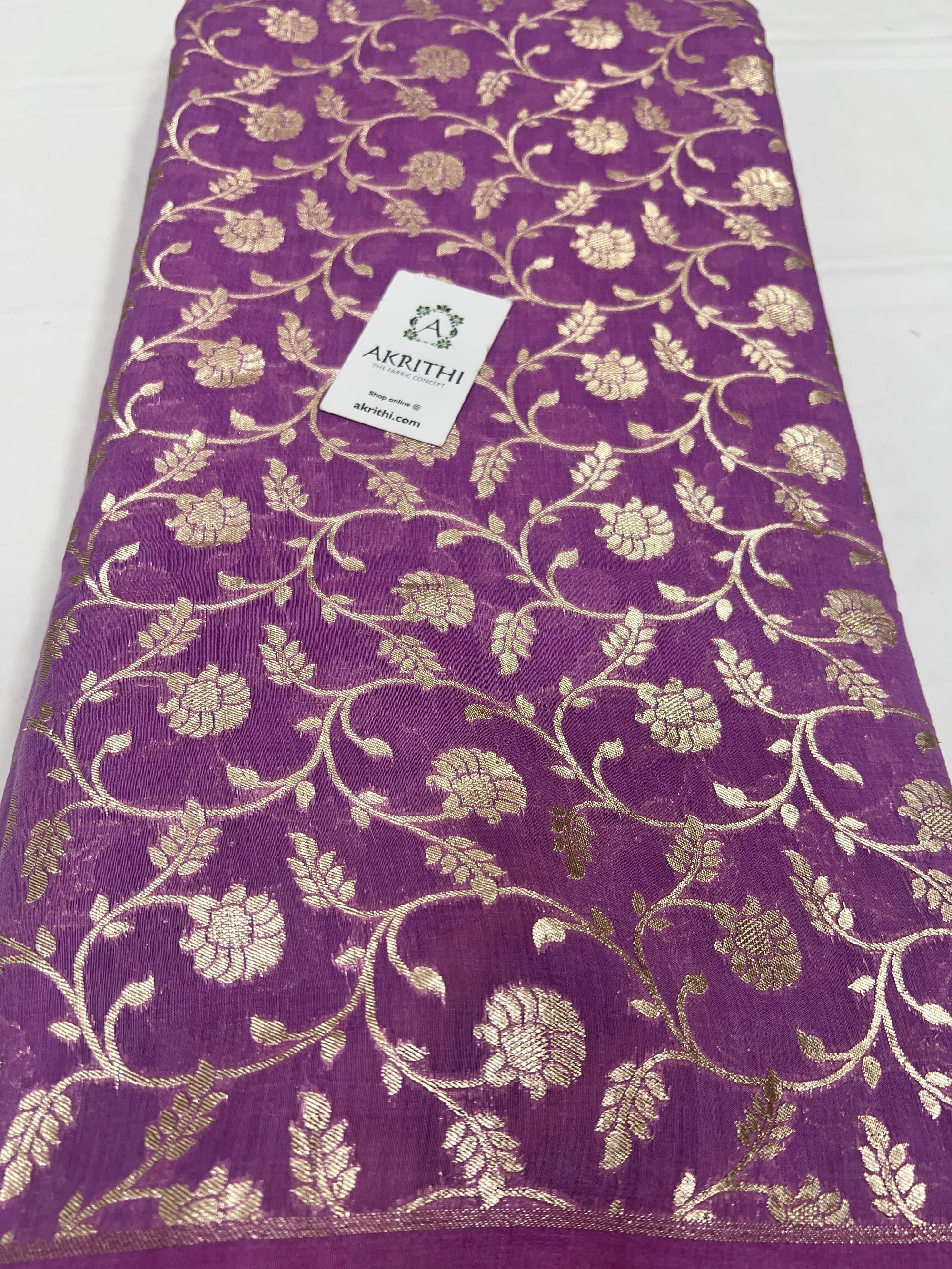 Banarasi chanderi fabric