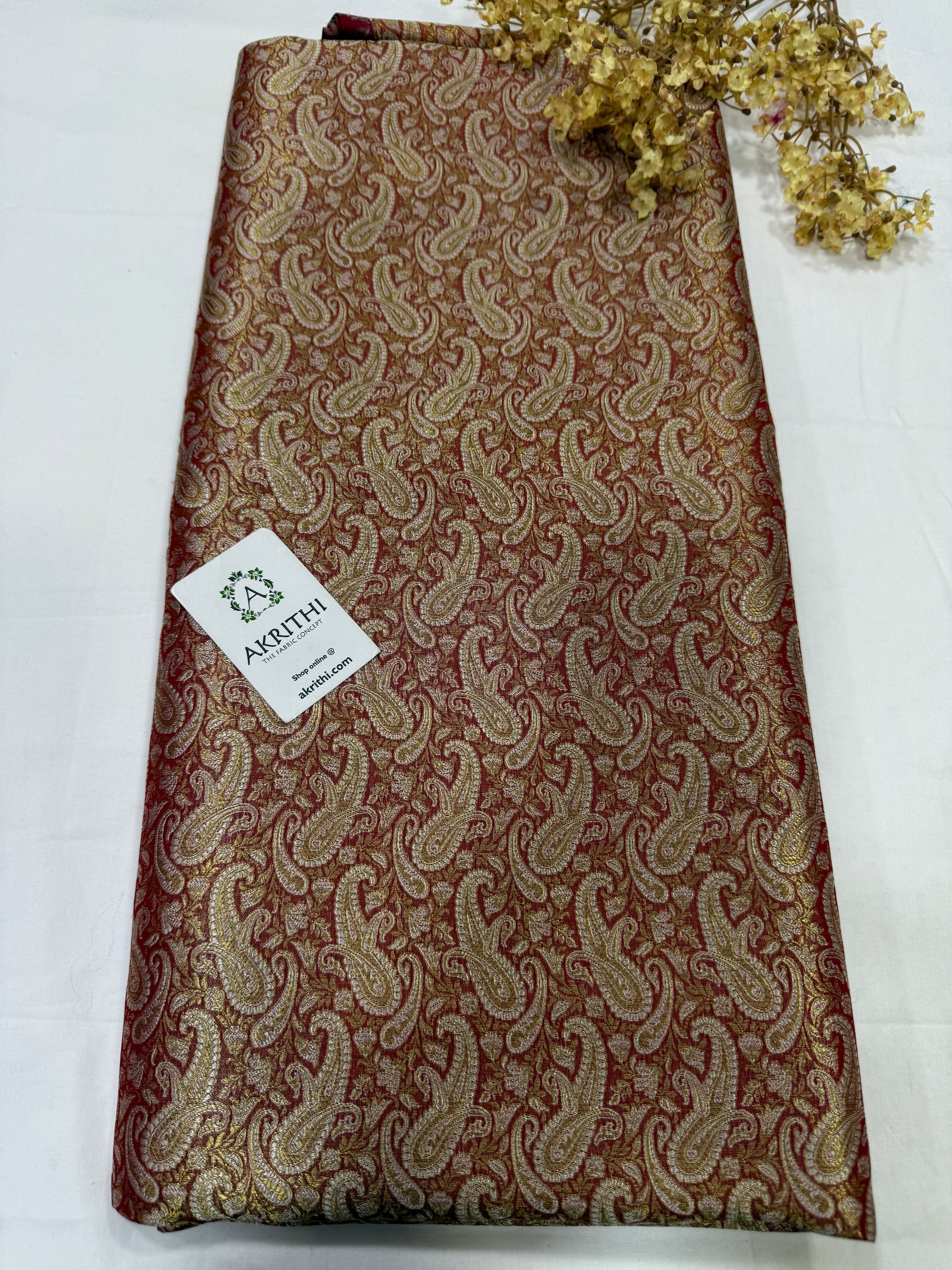 Pure Banarasi brocade fabric