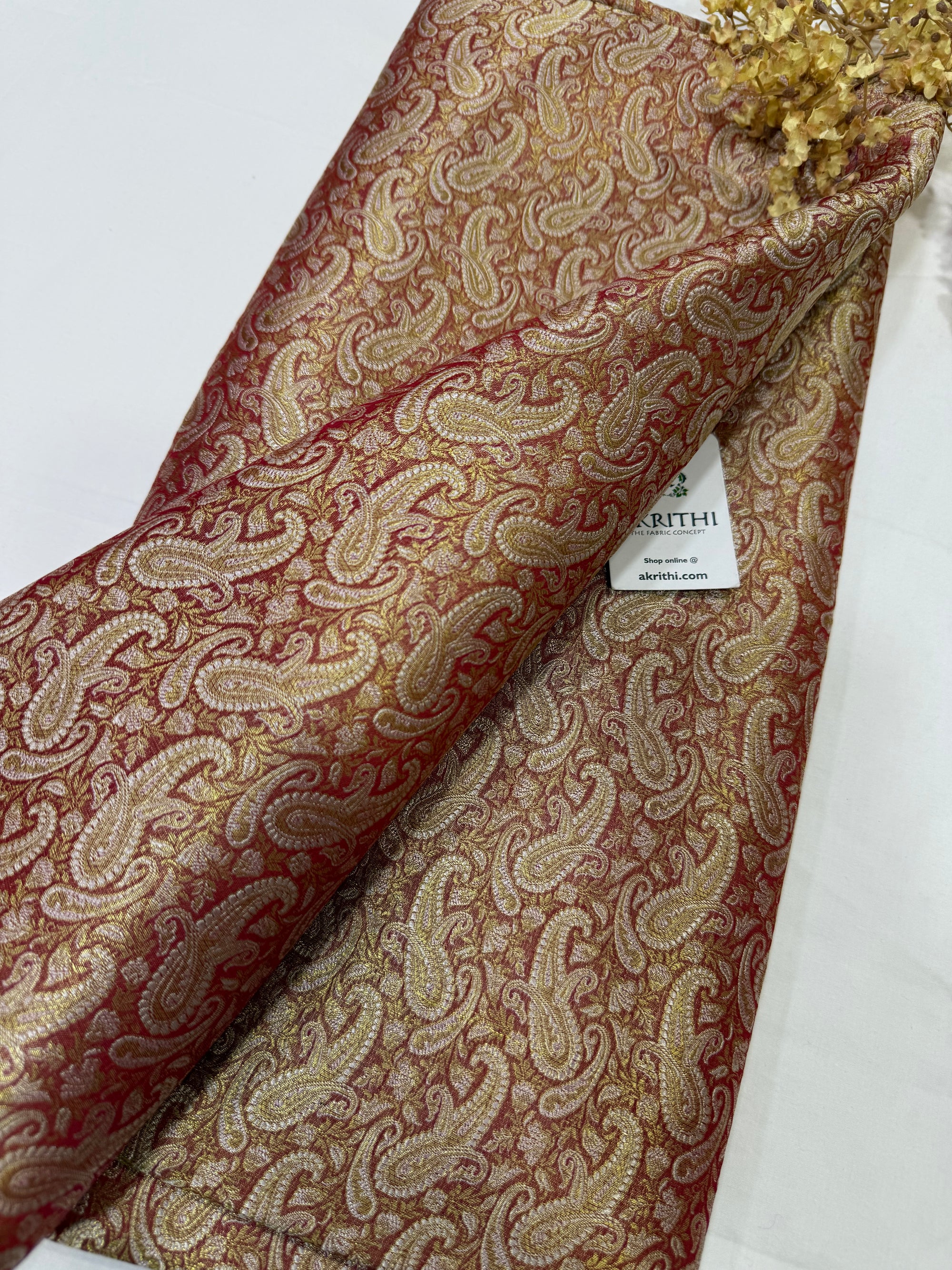 Pure Banarasi brocade fabric