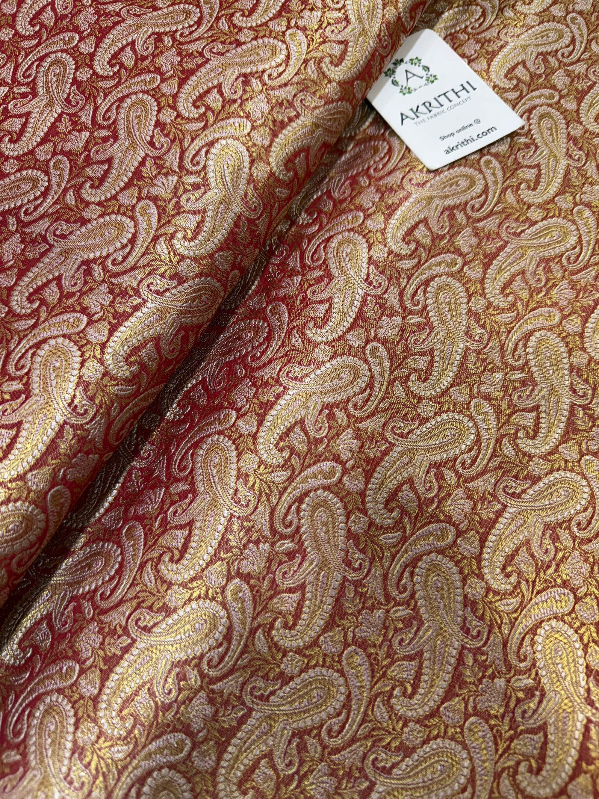 Pure Banarasi brocade fabric