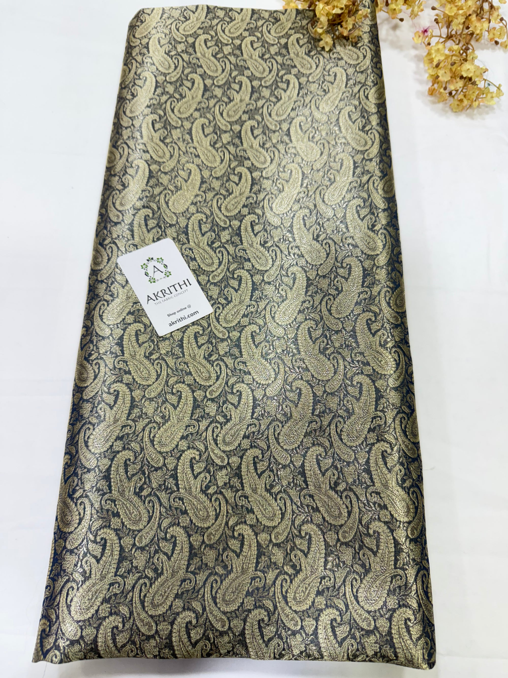 Pure Banarasi brocade fabric