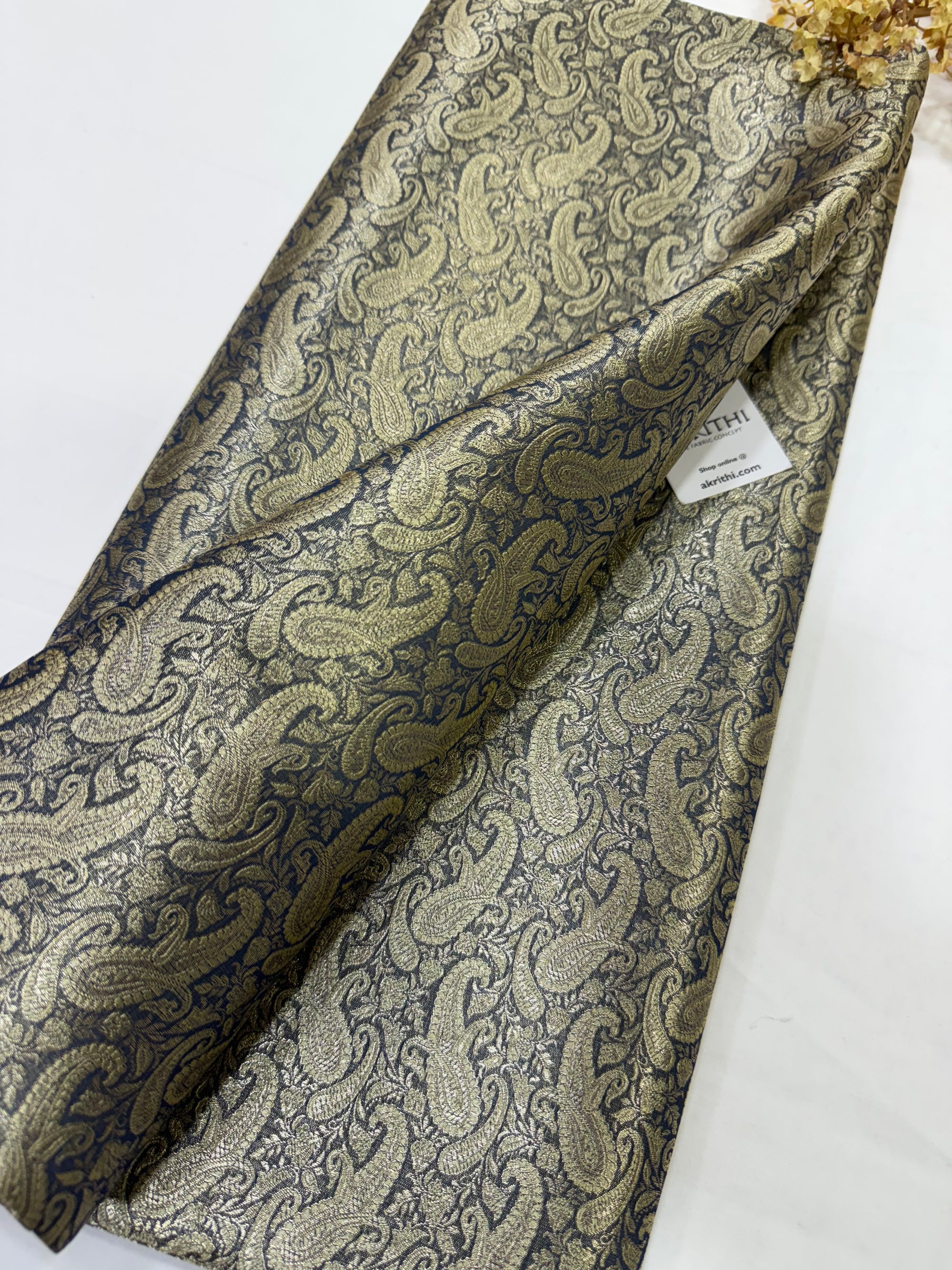Pure Banarasi brocade fabric