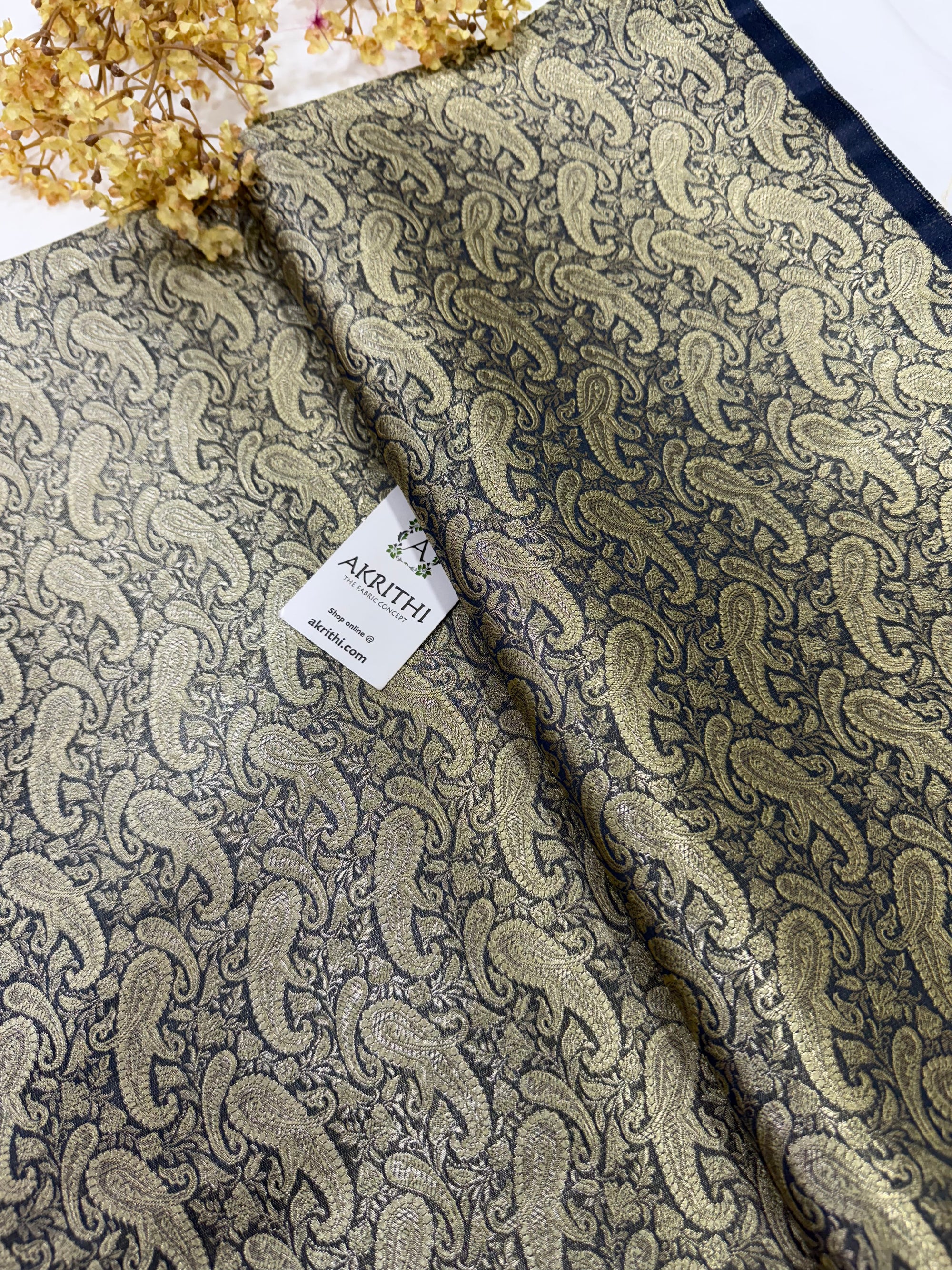Pure Banarasi brocade fabric