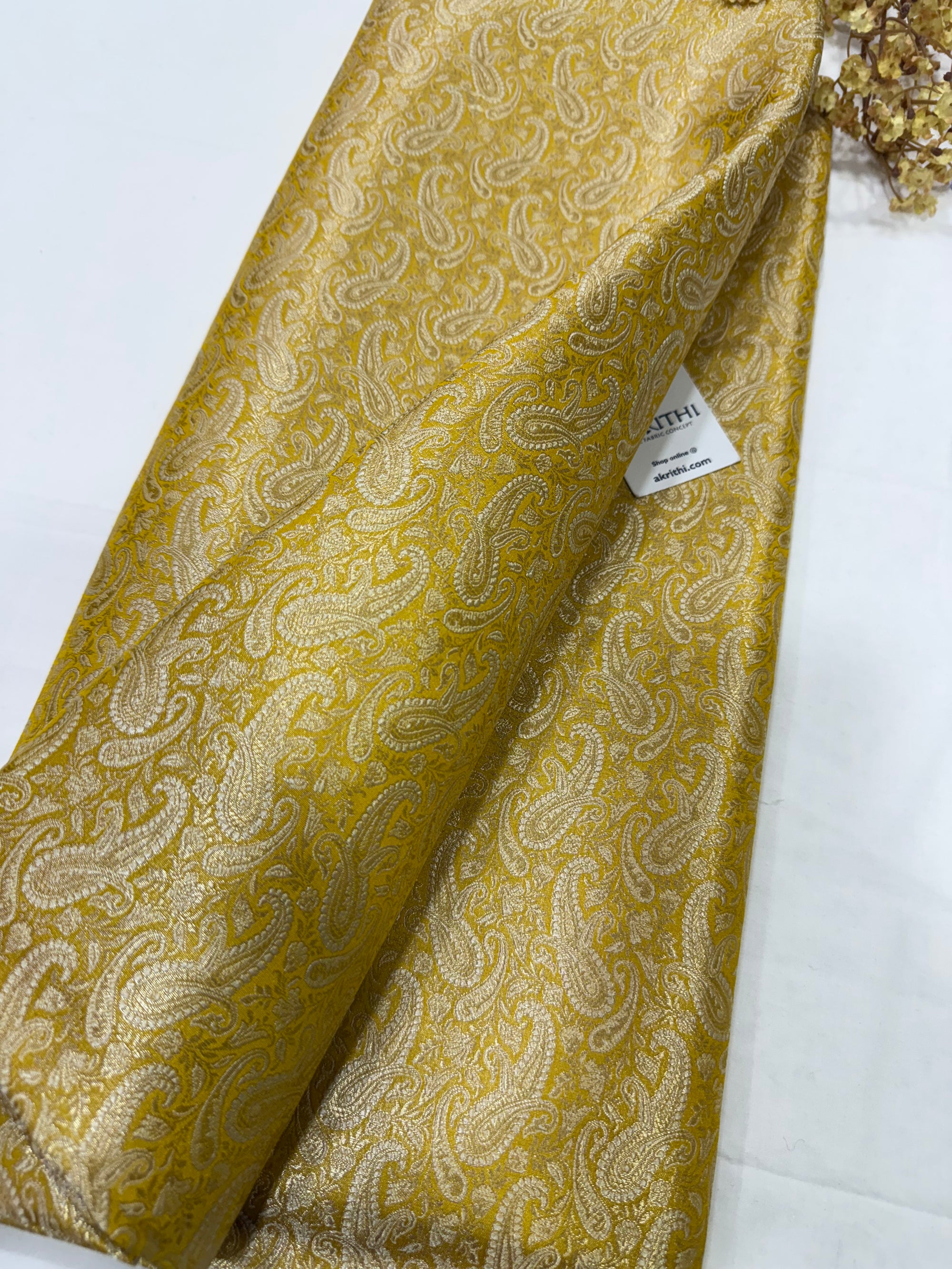 Pure Banarasi brocade fabric