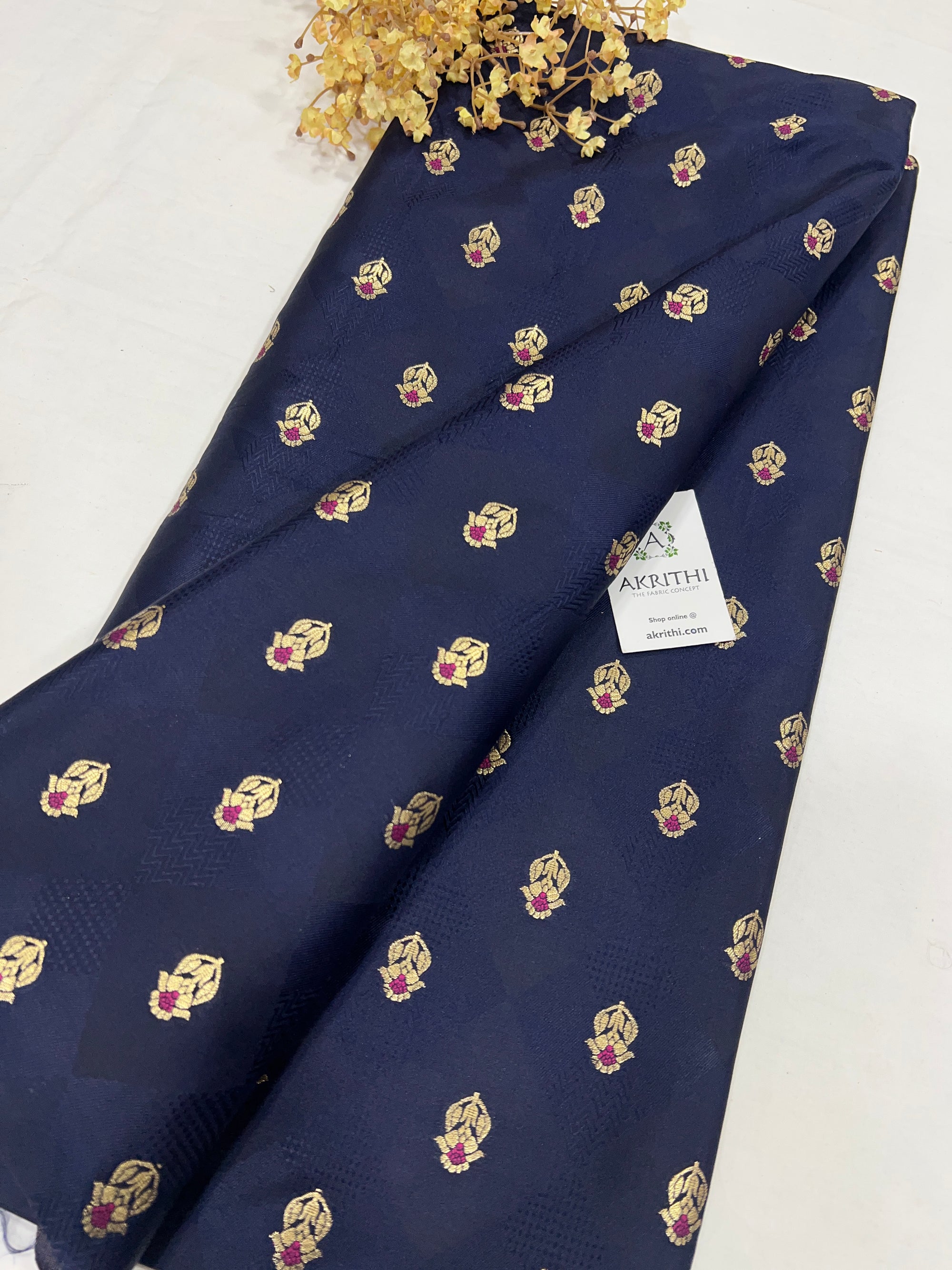 Pure Banarasi brocade fabric