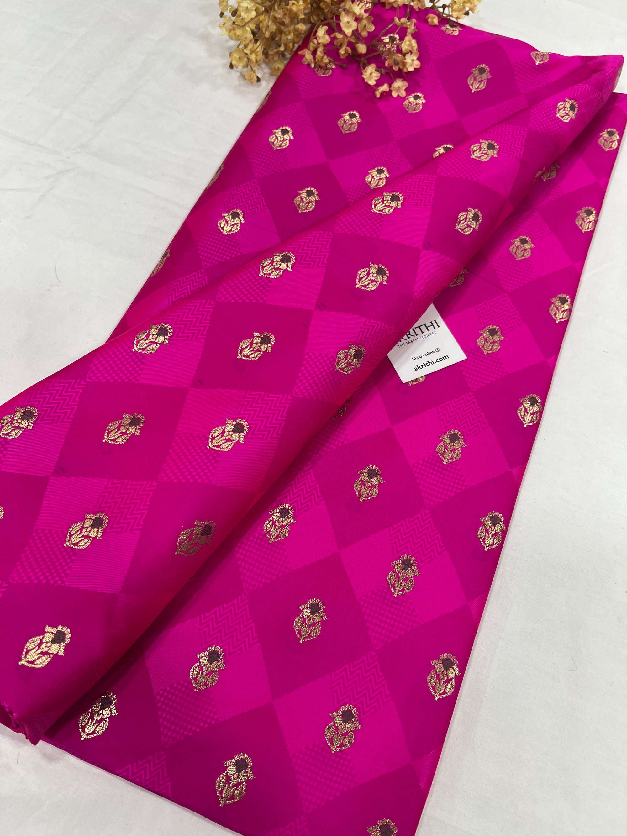 Pure Banarasi brocade fabric 4.3 metres