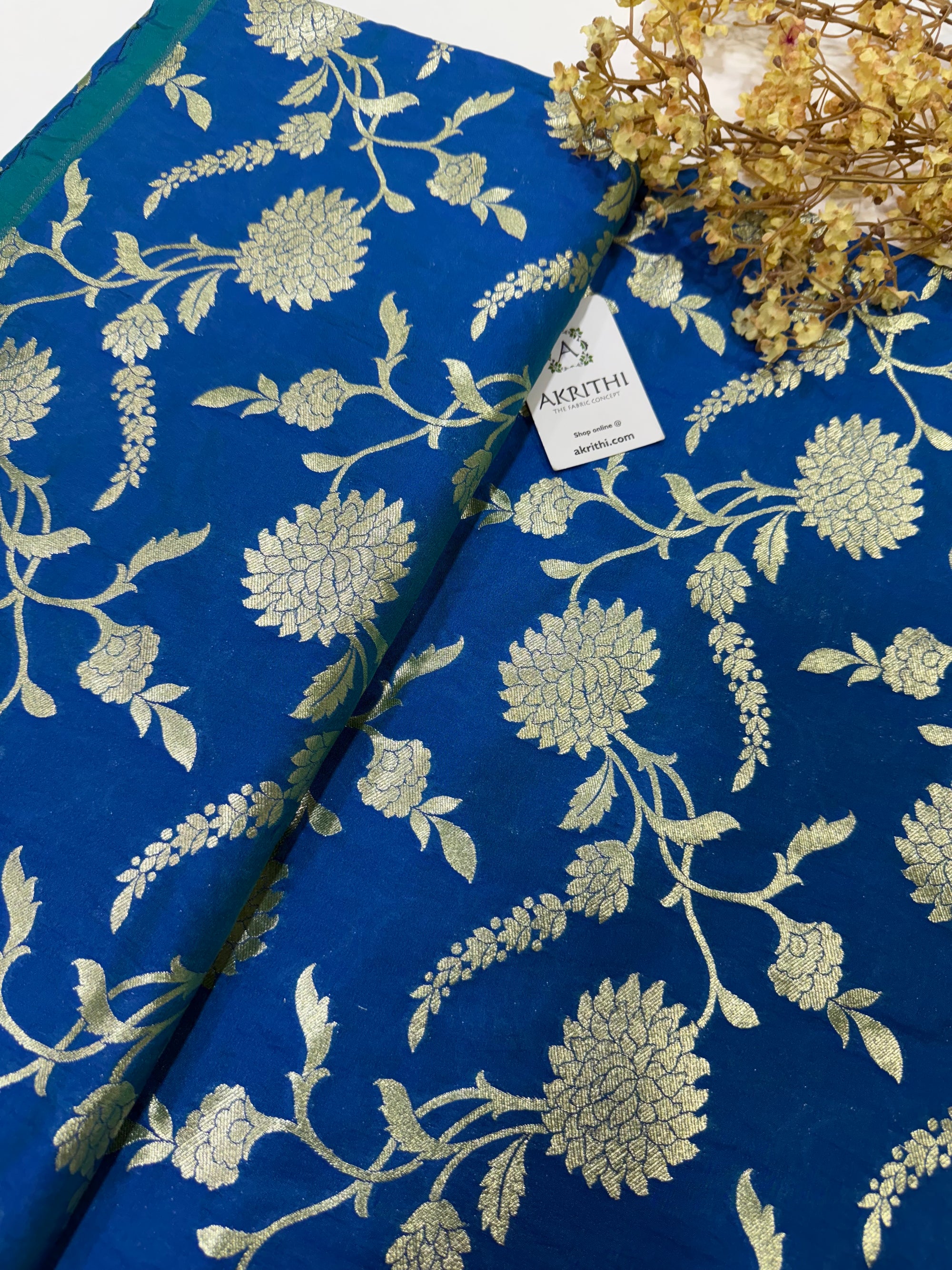 Pure Banarasi brocade fabric