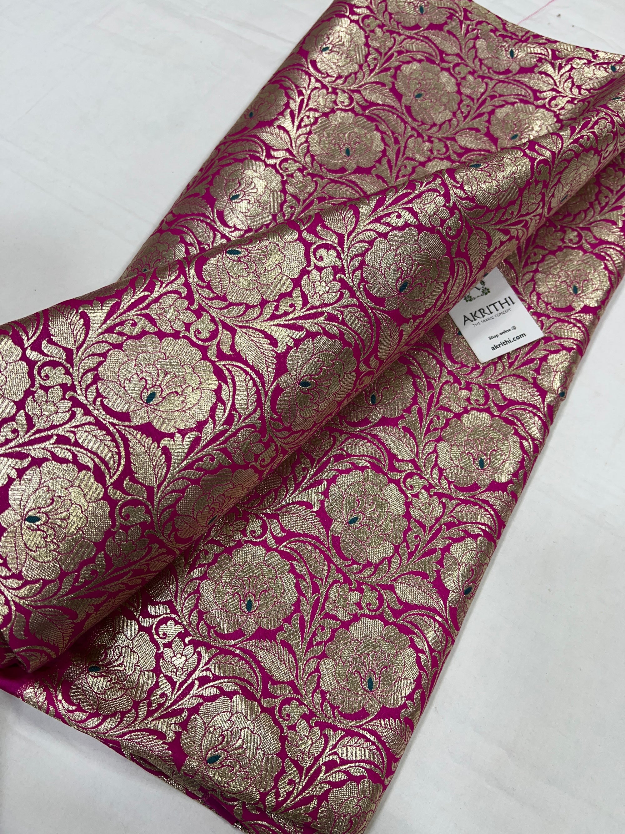 Pure Banarasi brocade fabric