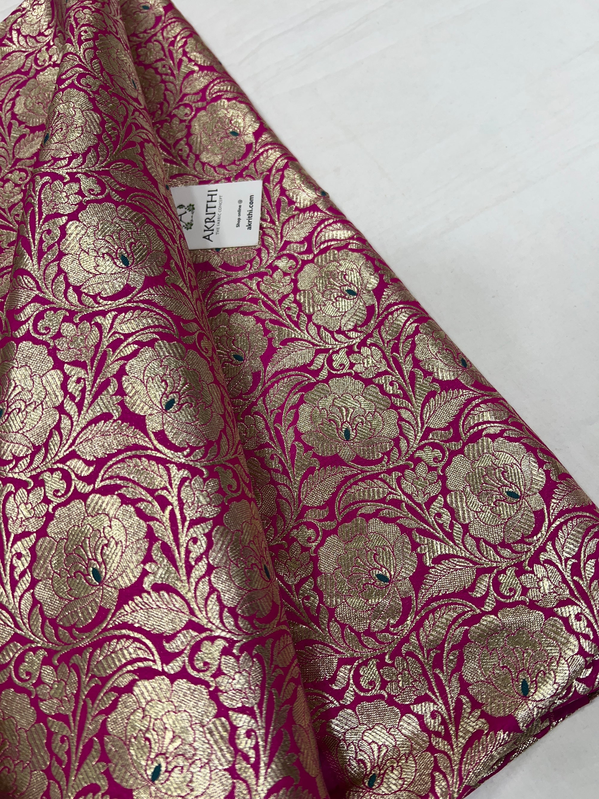 Pure Banarasi brocade fabric
