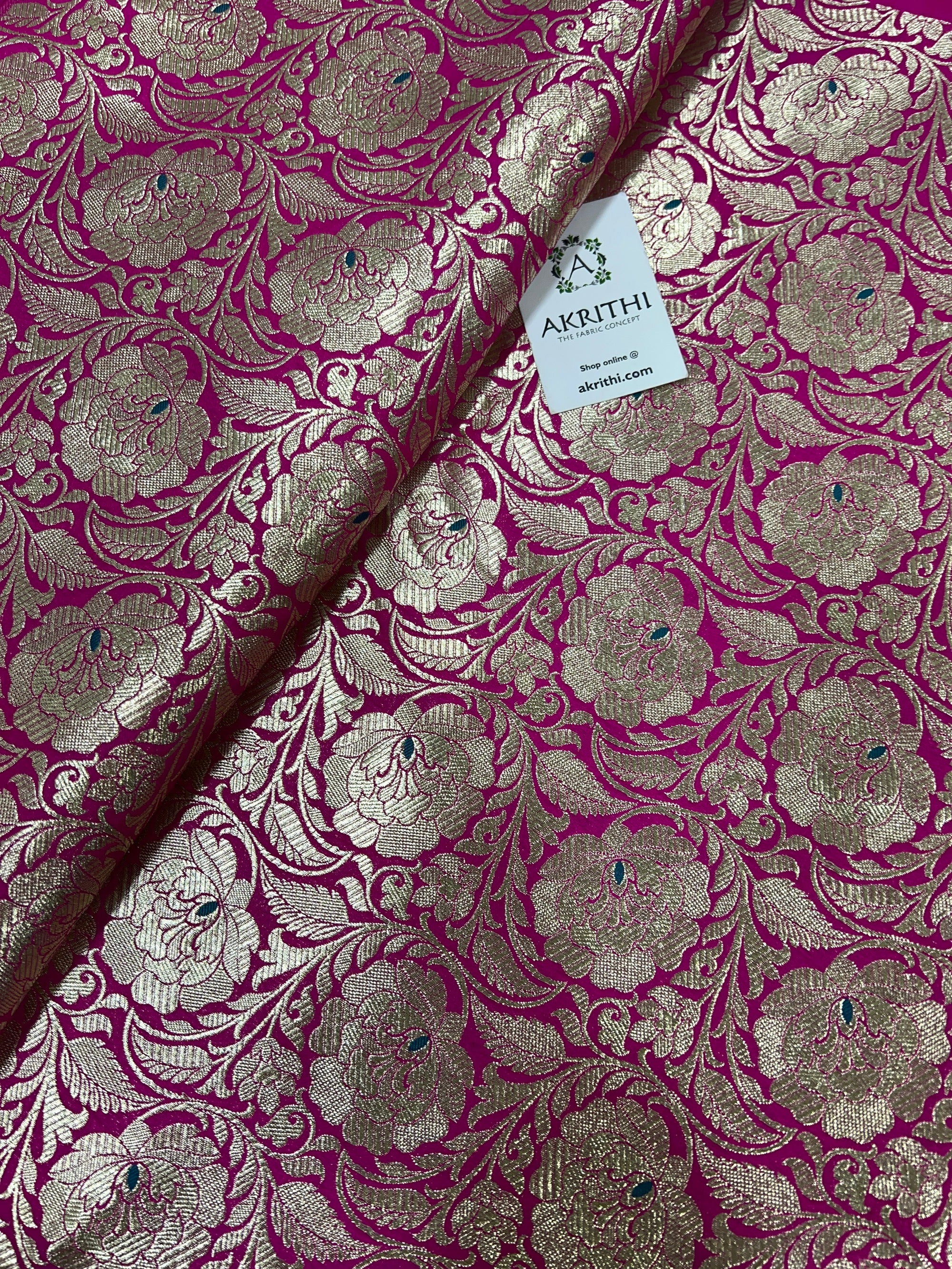 Pure Banarasi brocade fabric