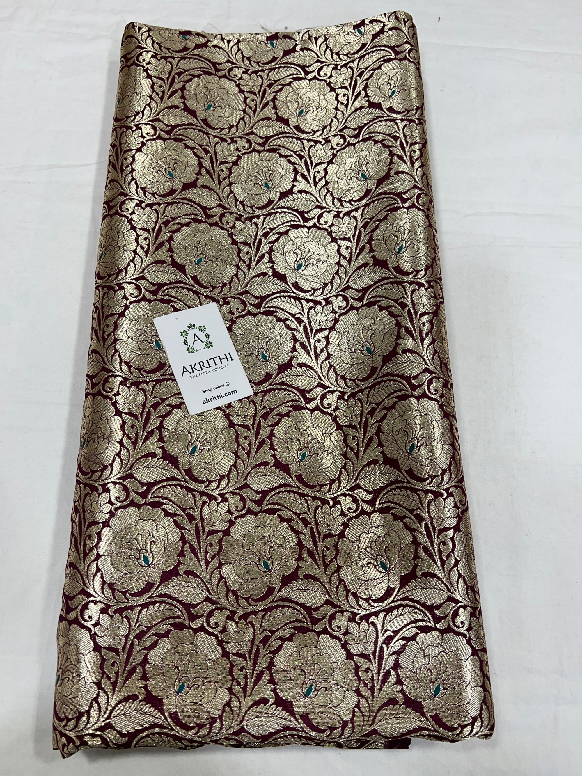Pure Banarasi brocade fabric