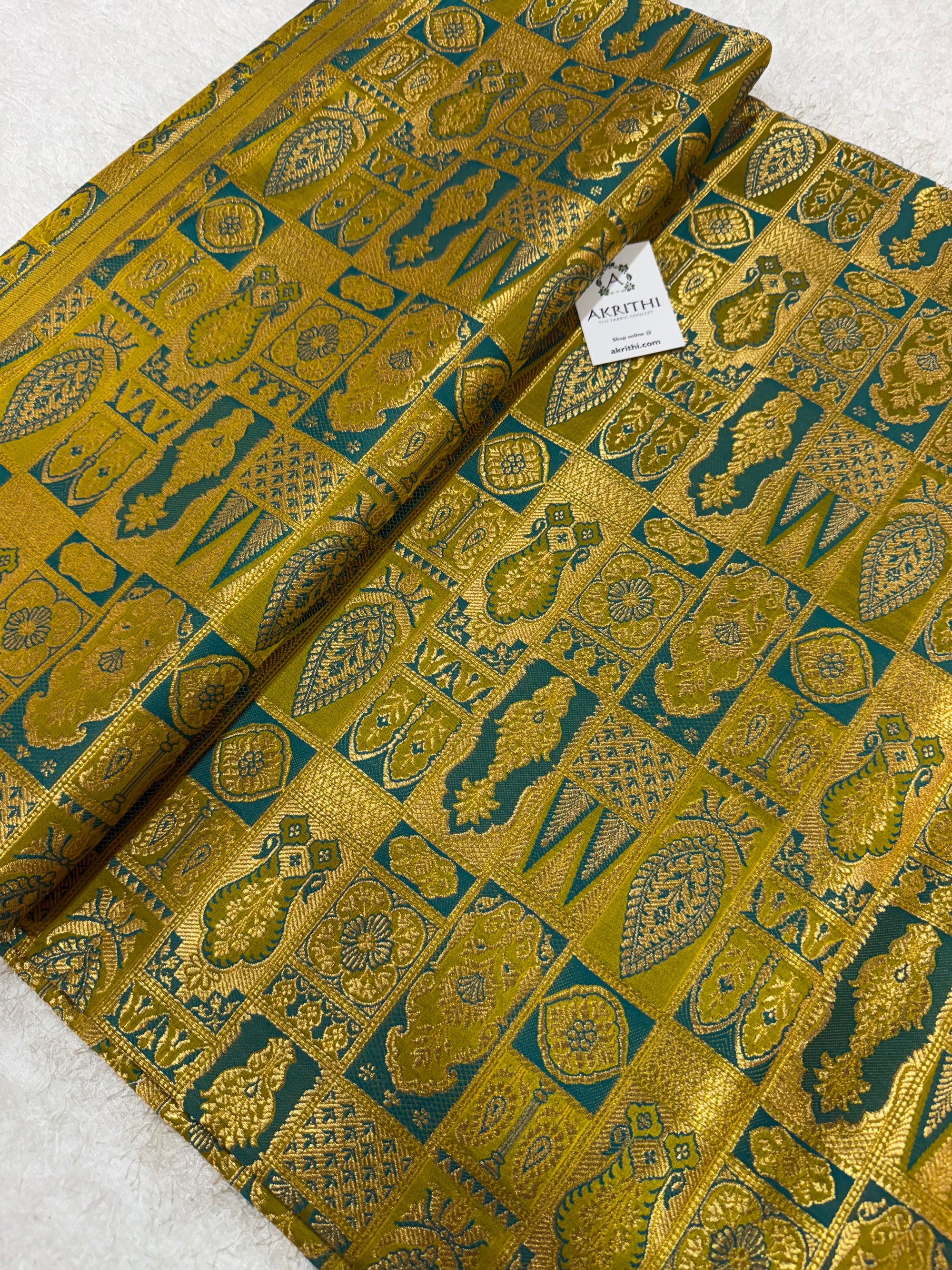 Pure Banarasi brocade fabric
