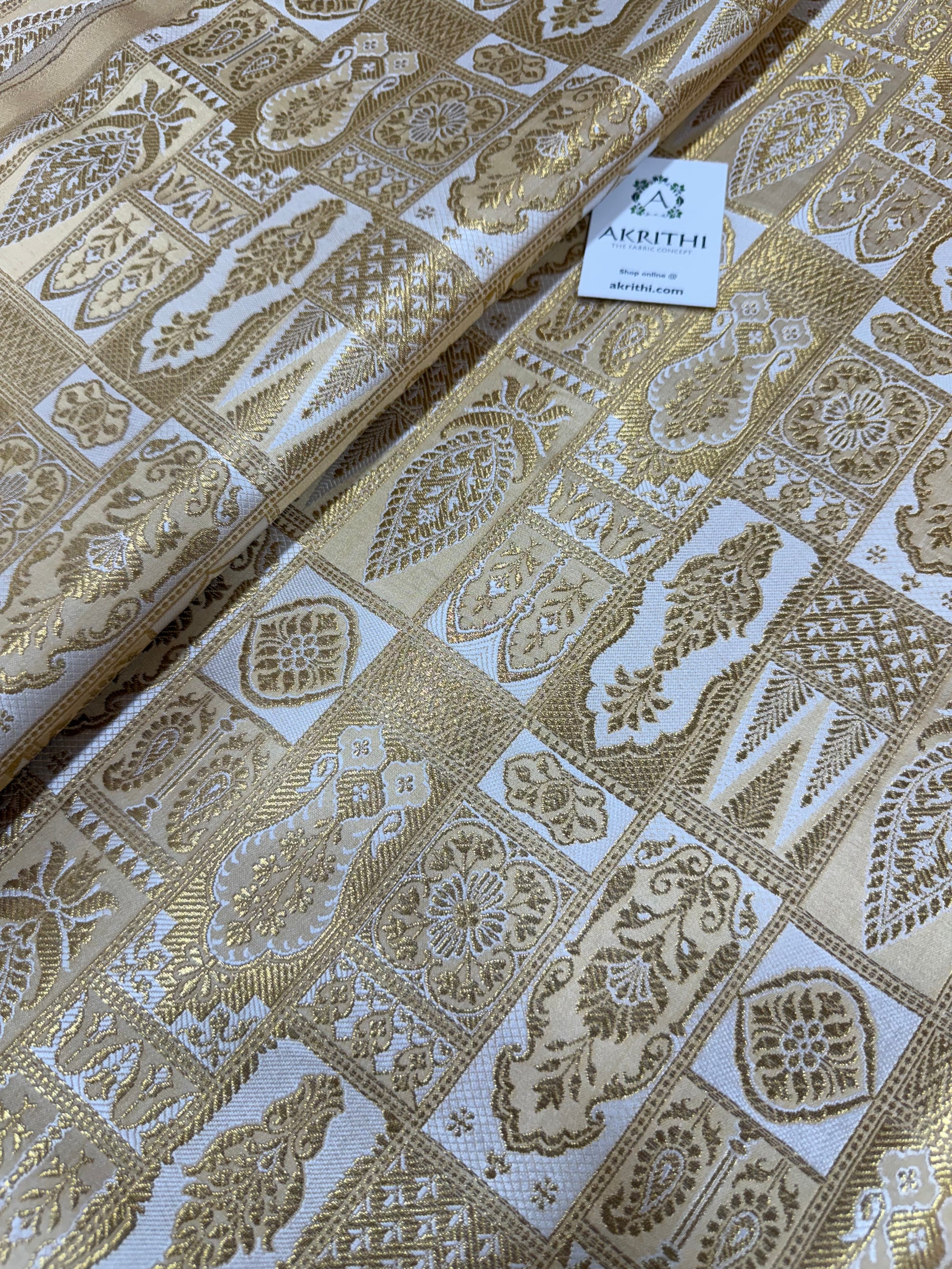Pure Banarasi brocade fabric