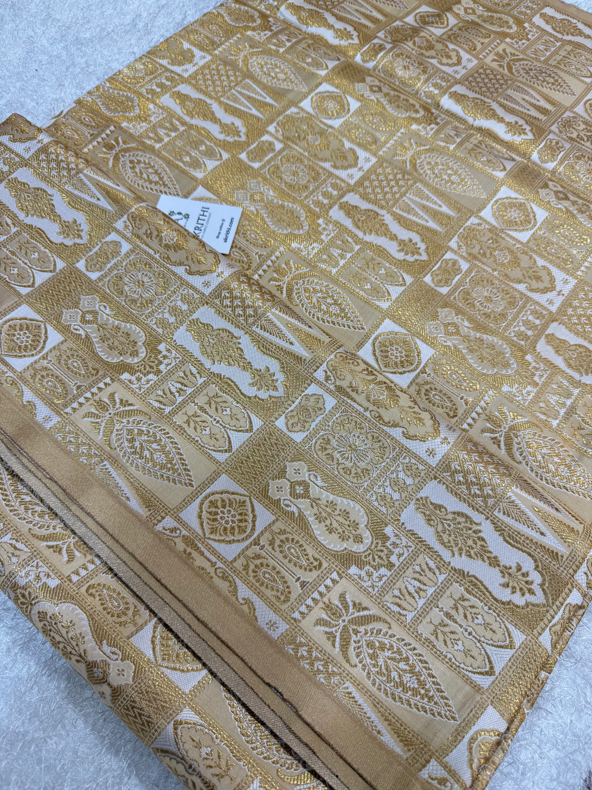 Pure Banarasi brocade fabric