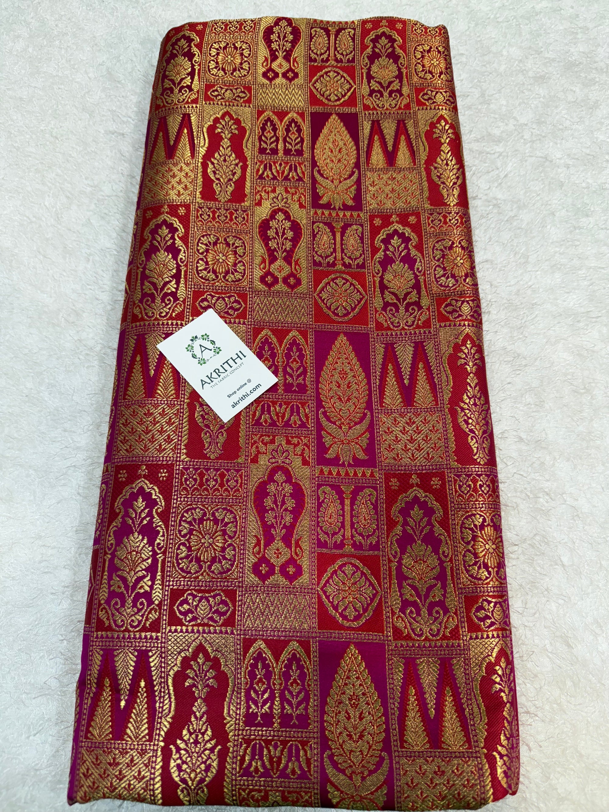 Pure Banarasi brocade fabric