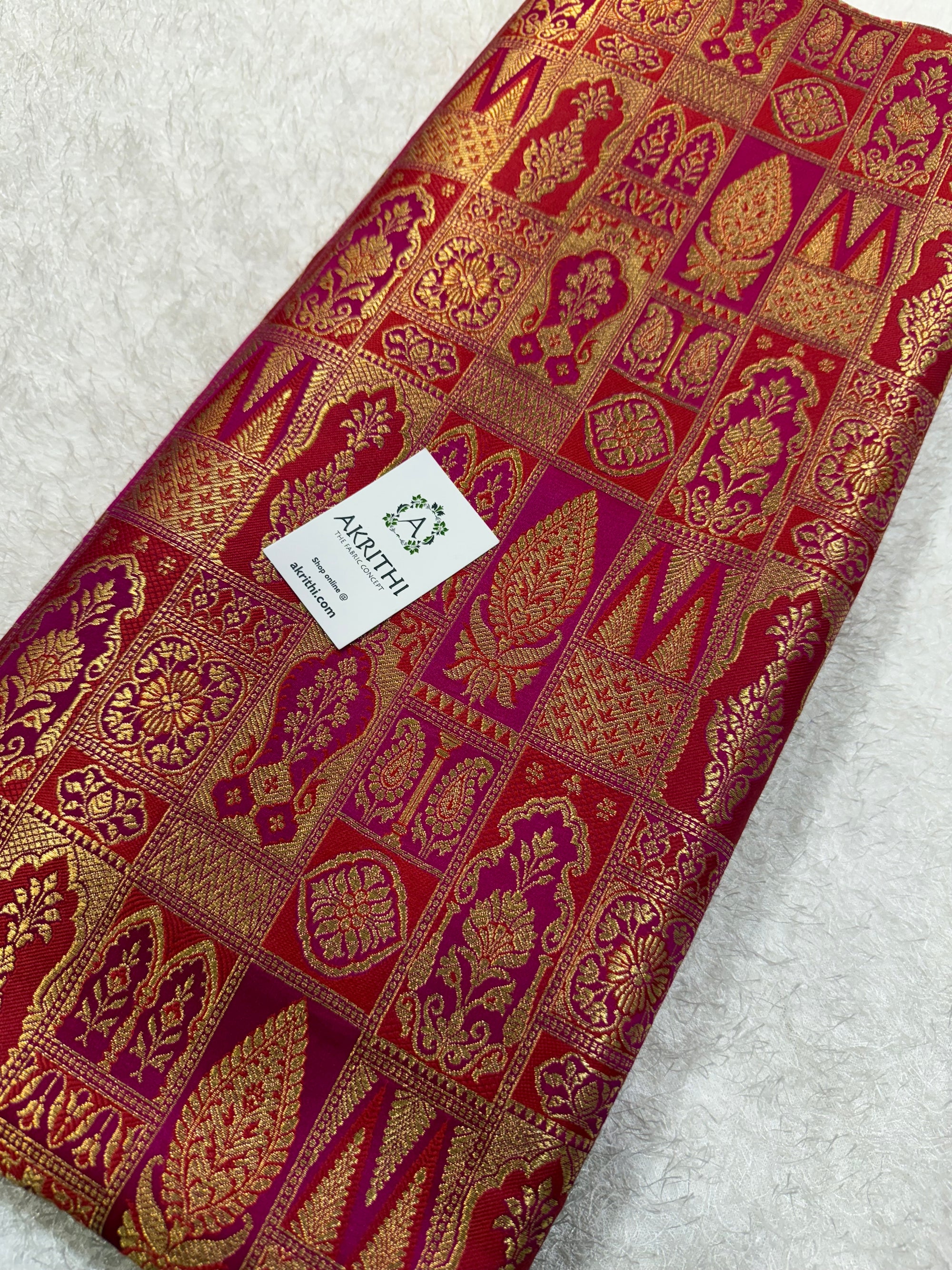 Pure Banarasi brocade fabric